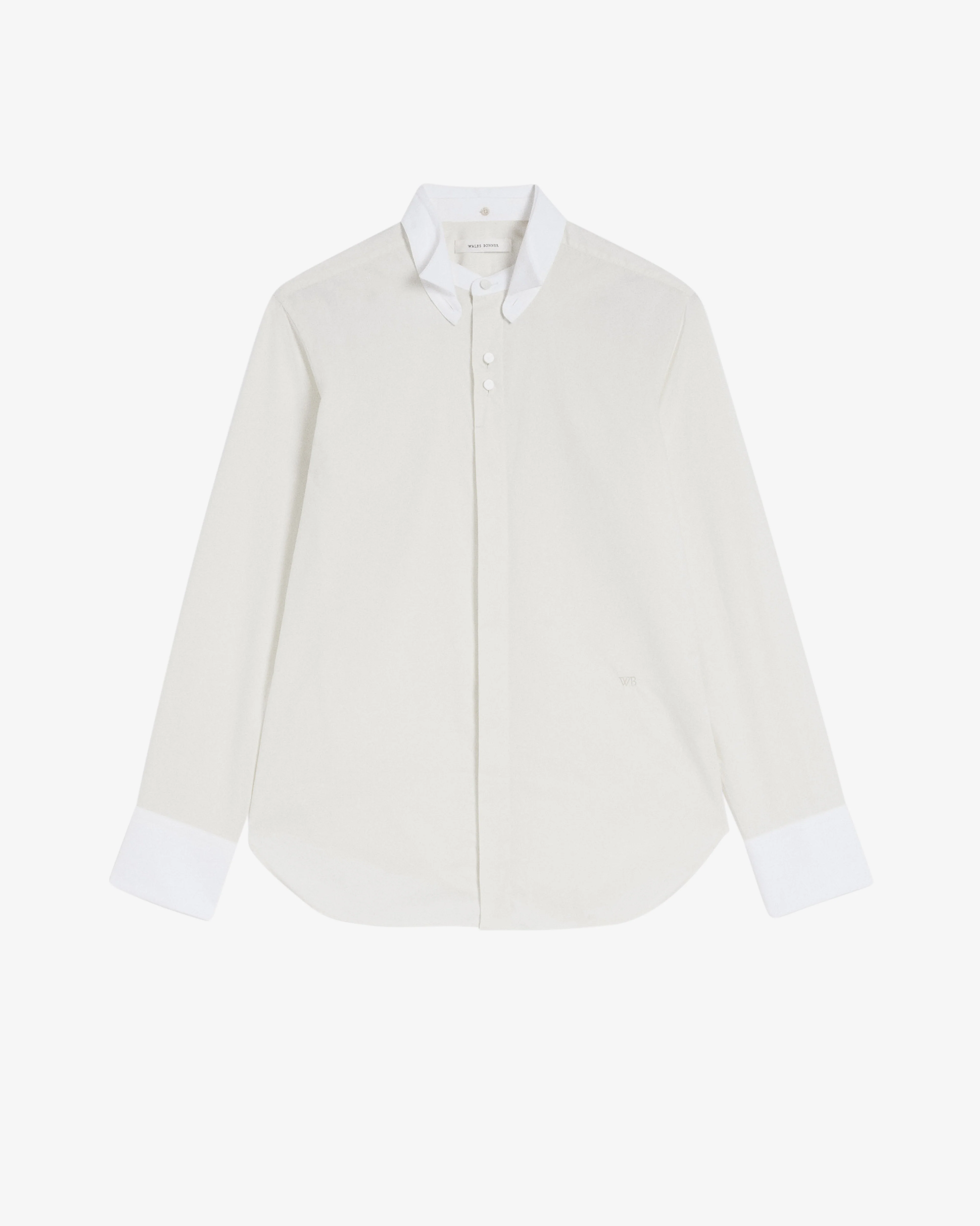 Wales Bonner - Men's Tone Dress Shirt - (Ivory/White)