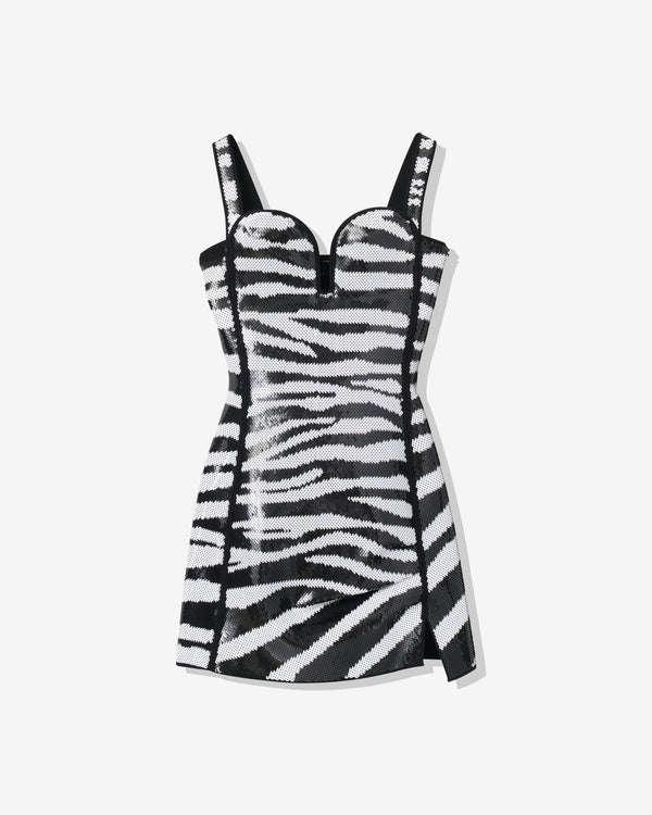 Marc Jacobs - Women
s The Zebra Glossy Sequin Dress - (Black/White)