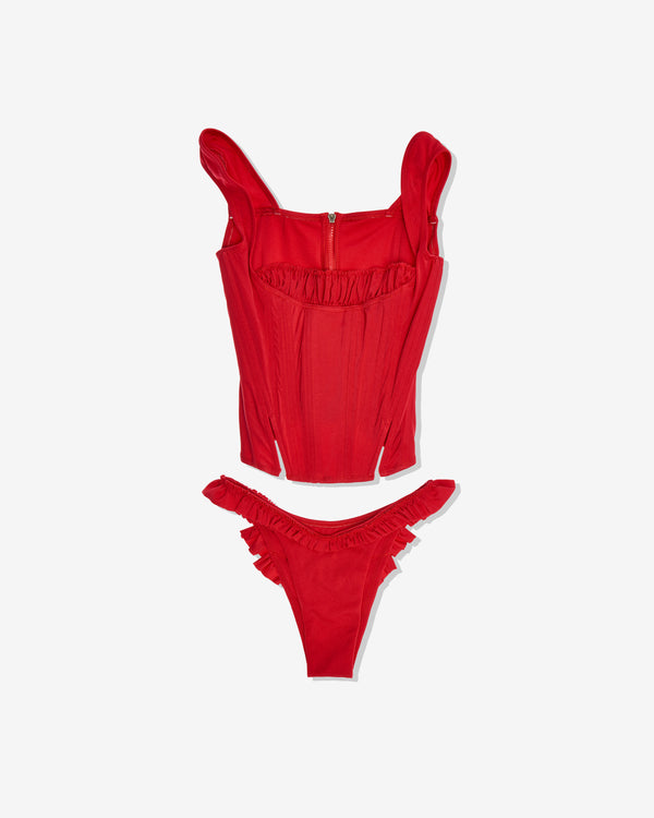 Heaven By Marc Jacobs - Dilara Women
s Corseted Bikini - (Red)