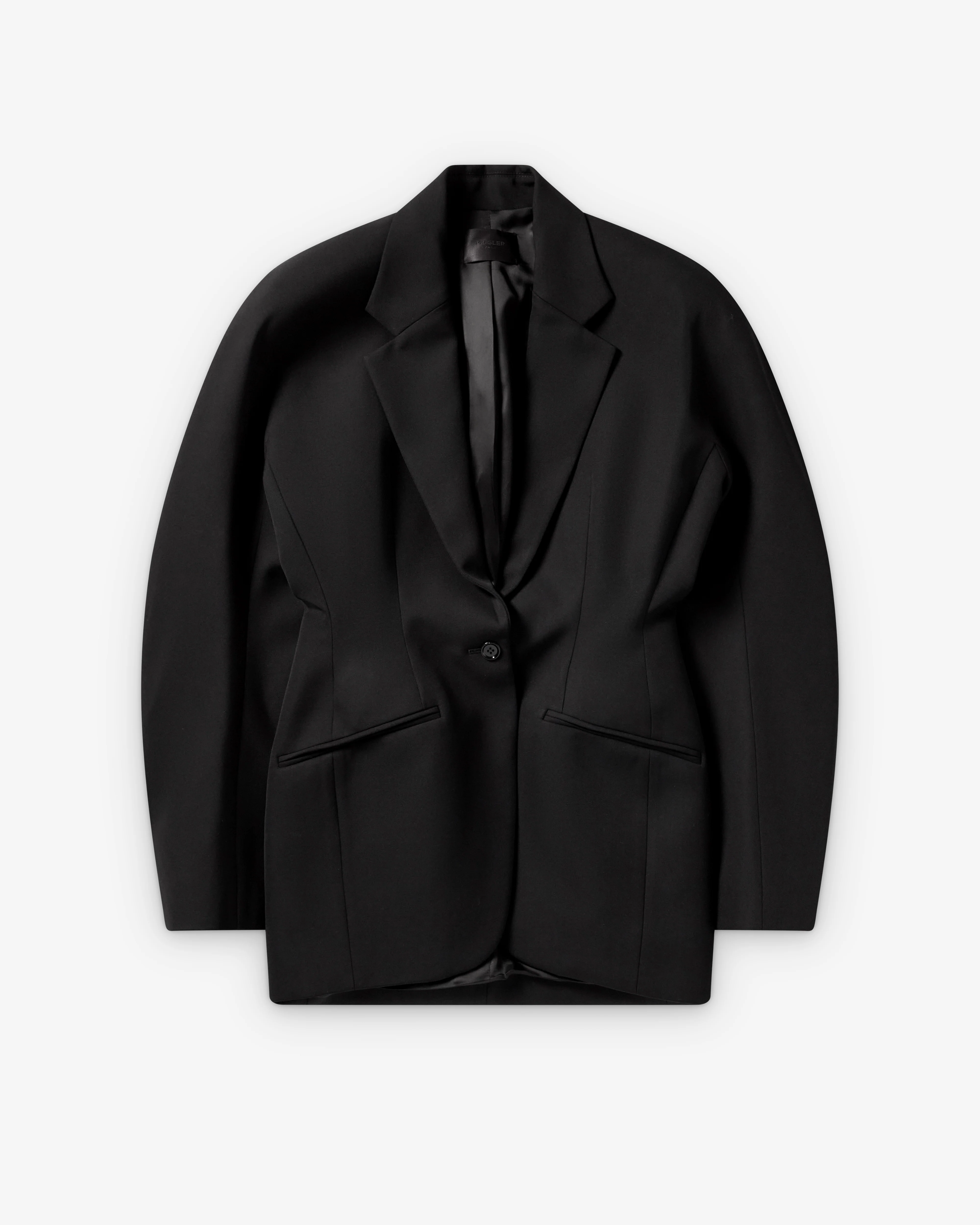 Mugler - Women's Deconstructed Cinched Veste - (Black)