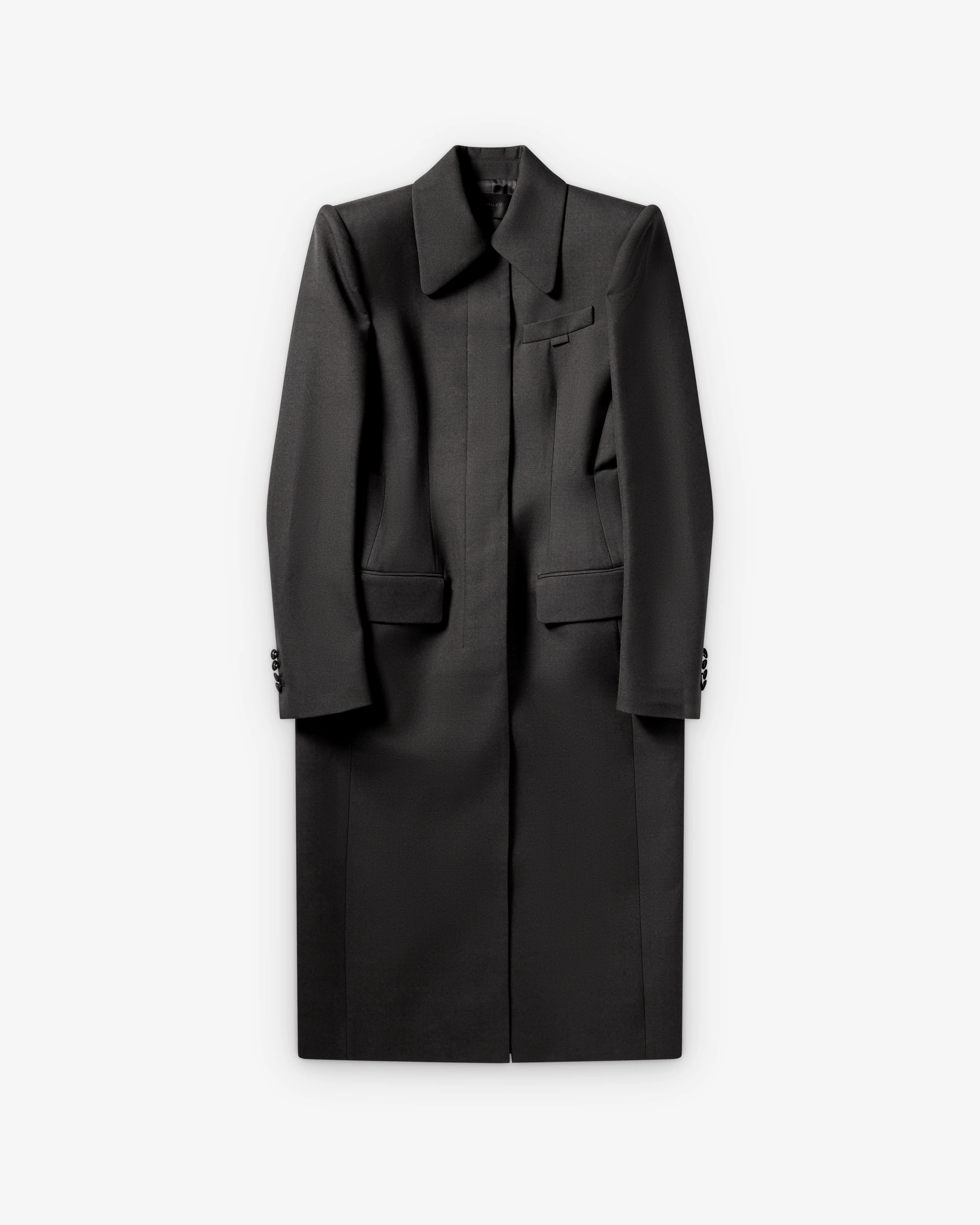 Mugler - Women's Hourglass Coat - (Anthracite)