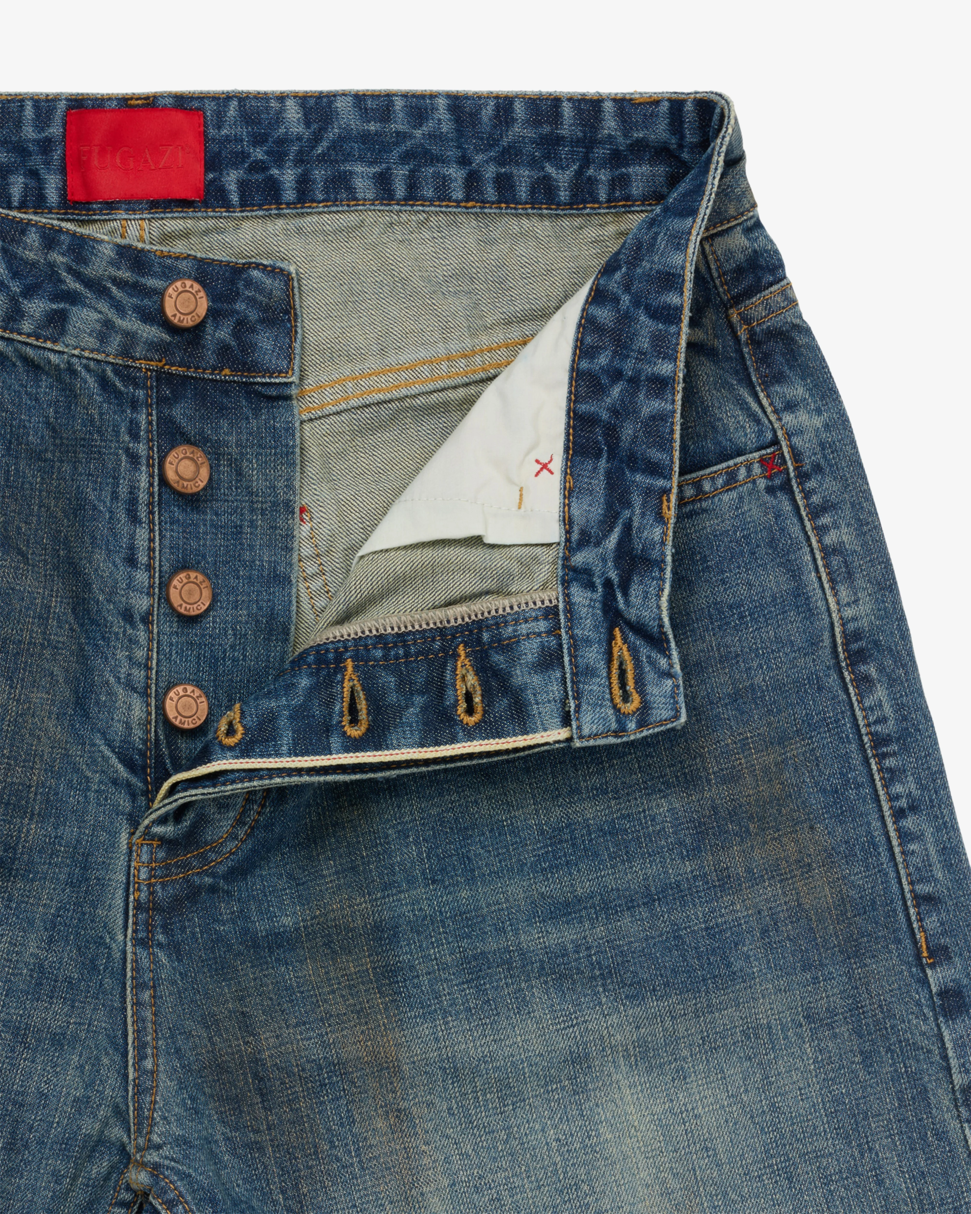 Fugazi - Men's Good Denim Shorts - (Mud Washed)