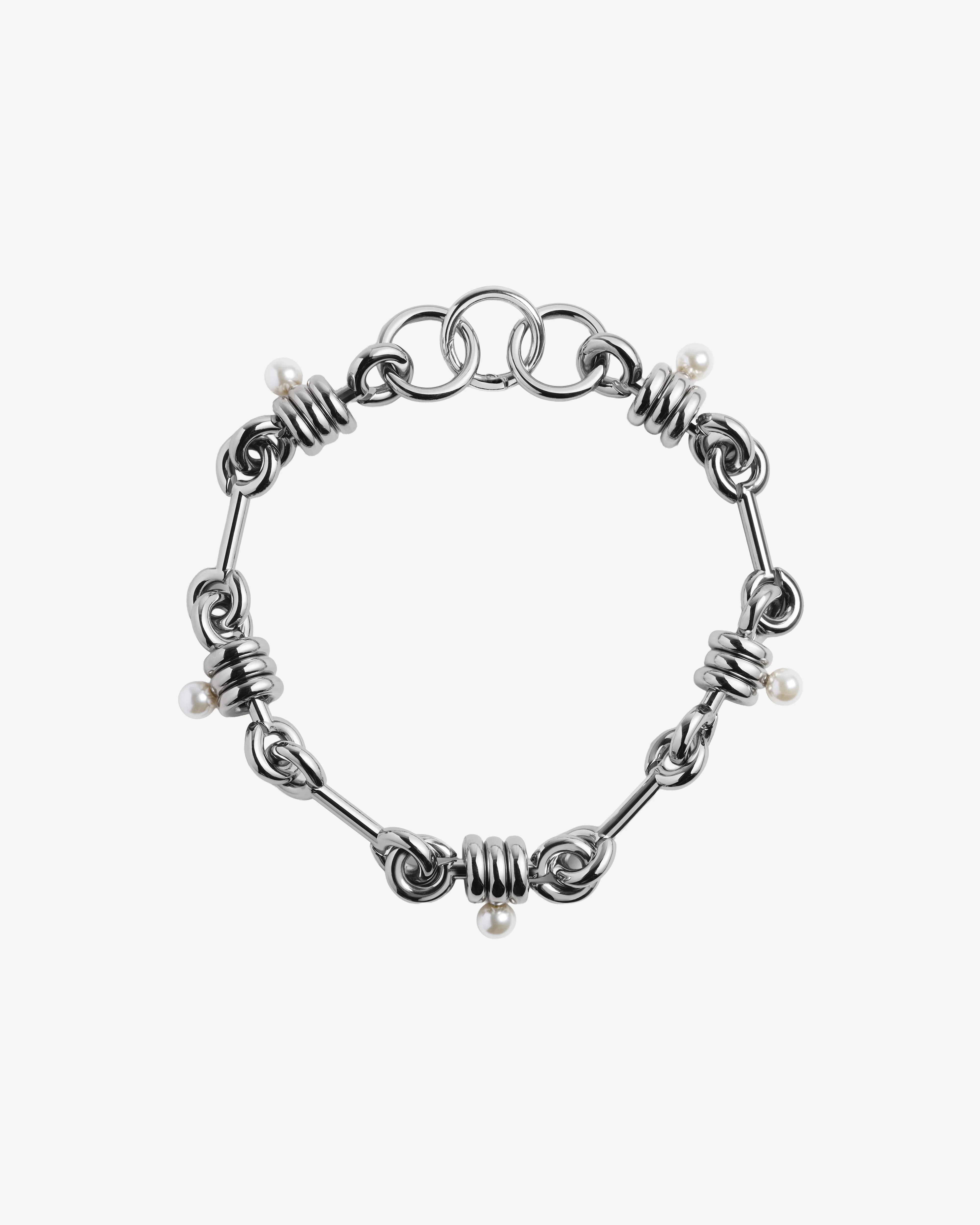 Simone Rocha - Women's Pearl Chain Necklace - (Palladium)