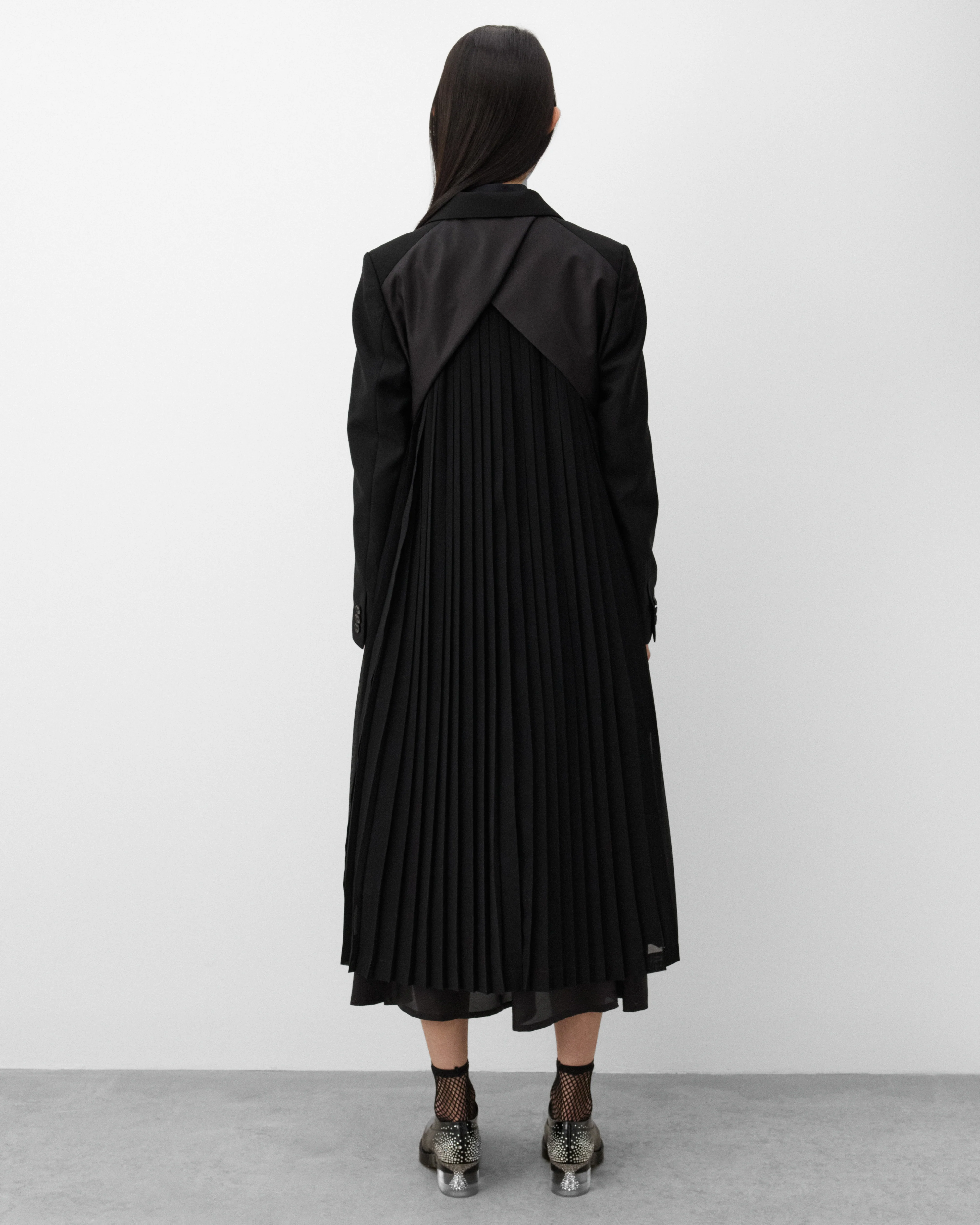 Noir Kei Ninomiya - Women's Pleated Blazer Coat - (Black)