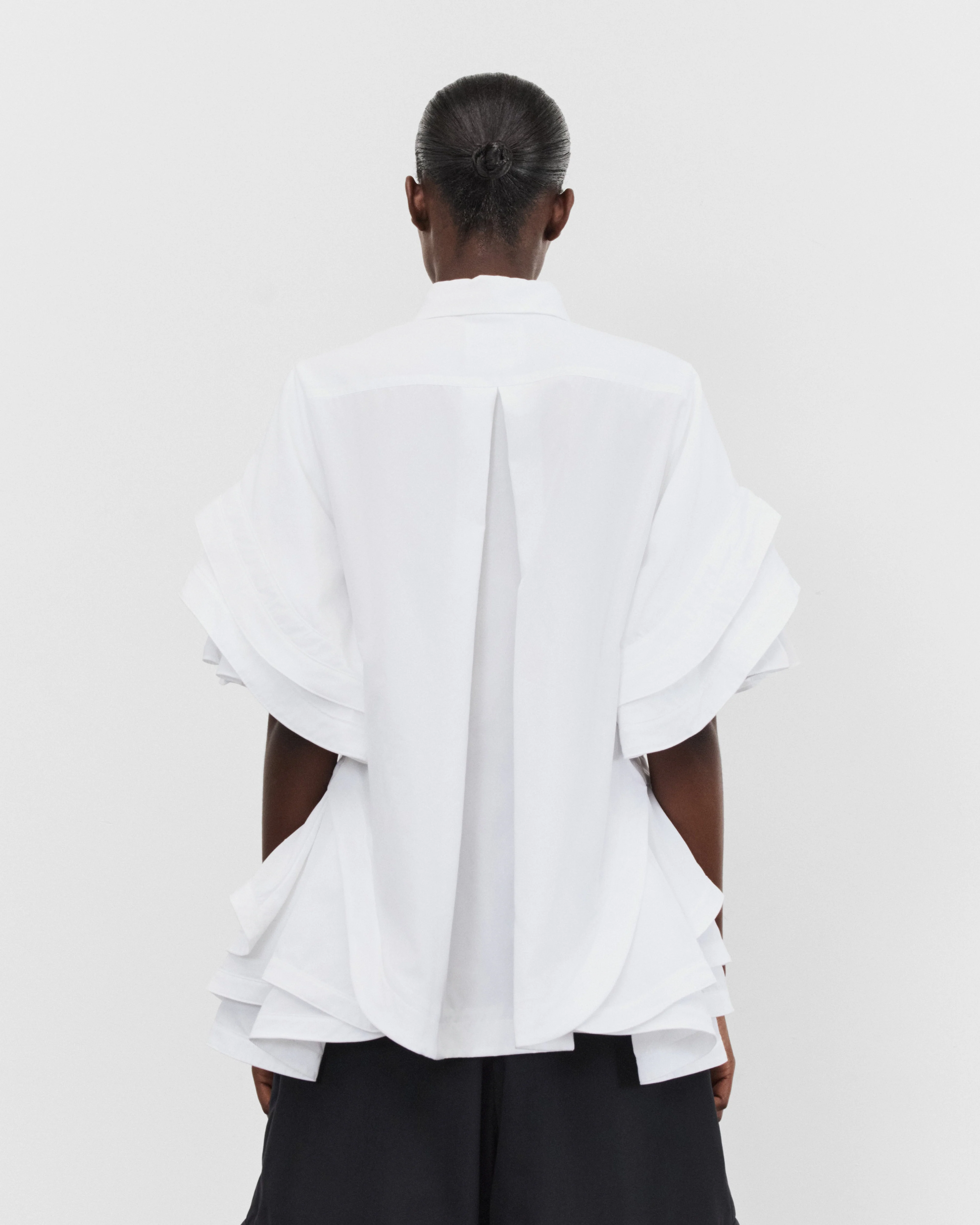 Noir Kei Ninomiya - Women's Peplum Hem Blouse - (White)