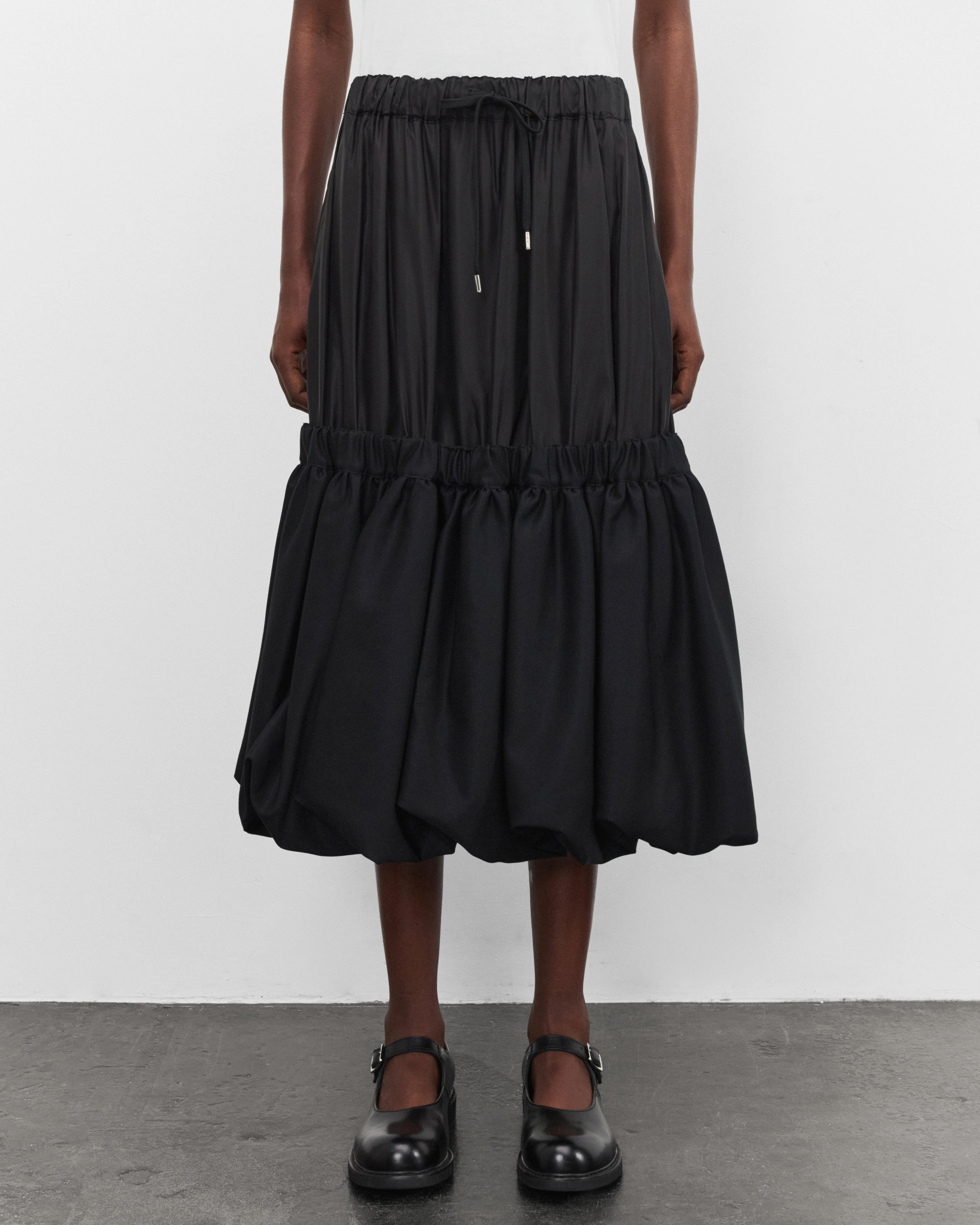 Noir Kei Ninomiya - Women's Two Tier Skirt - (Black)