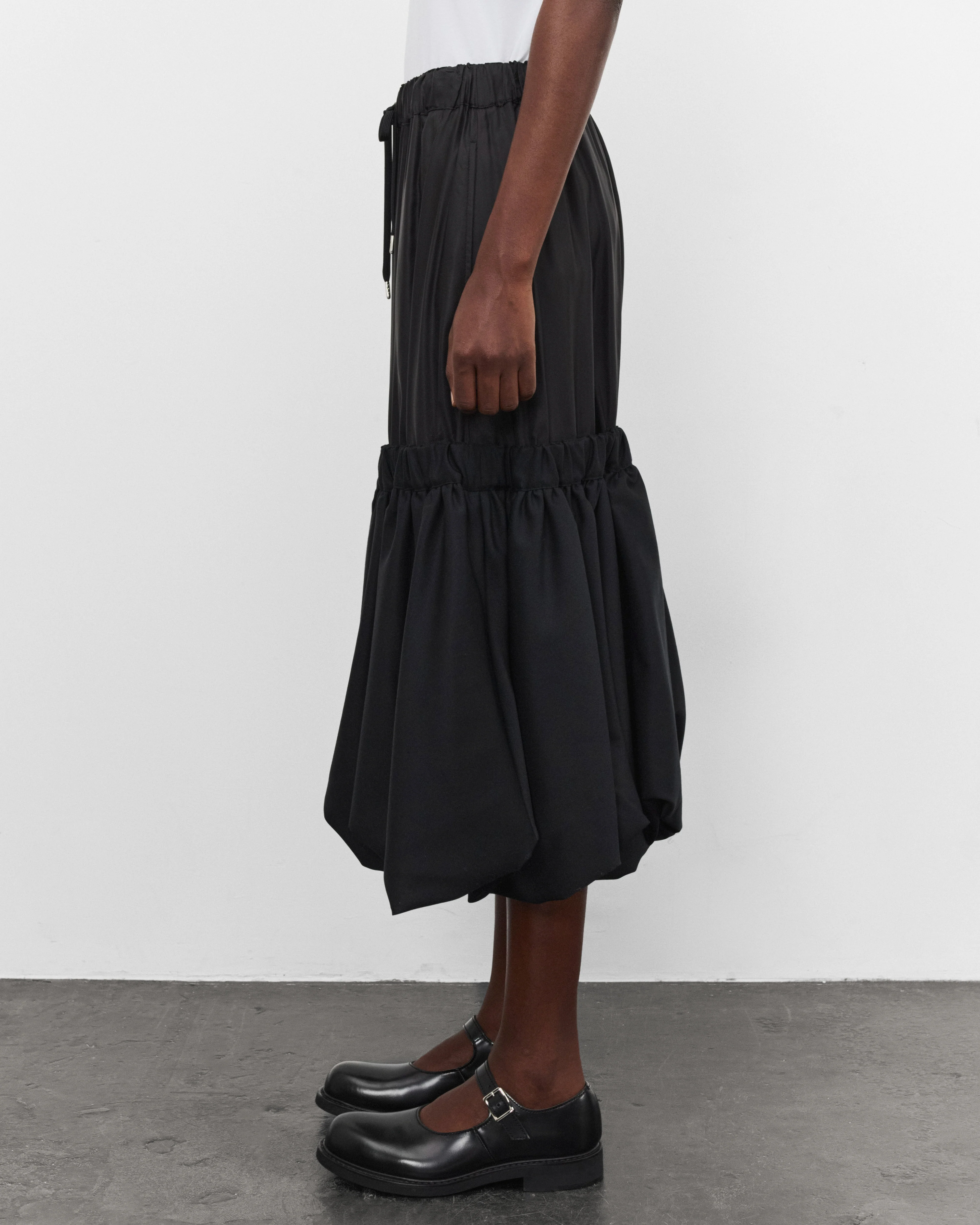 Noir Kei Ninomiya - Women's Two Tier Skirt - (Black)