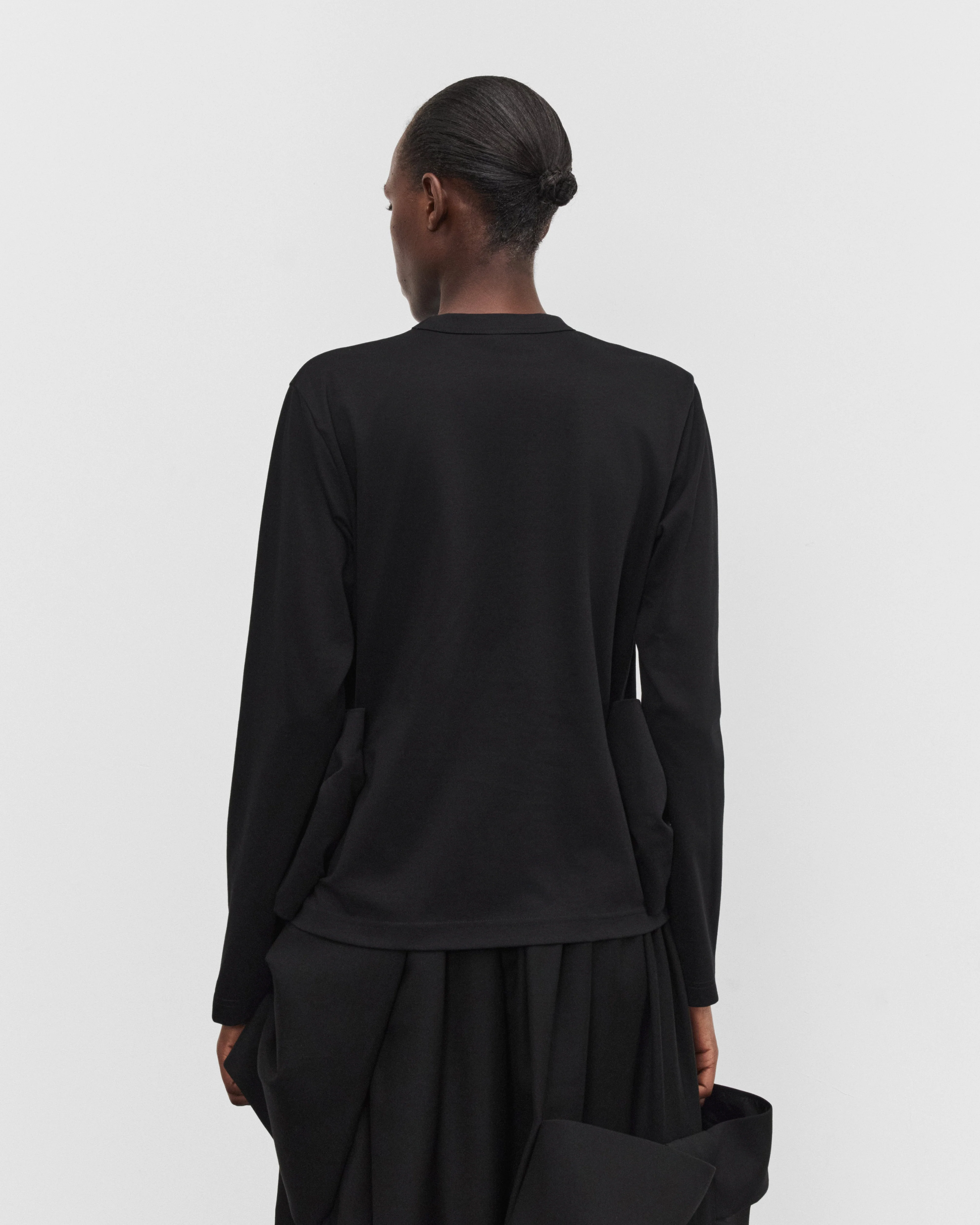 Noir Kei Ninomiya - Women's Long Sleeve Bow T-Shirt - (Black)