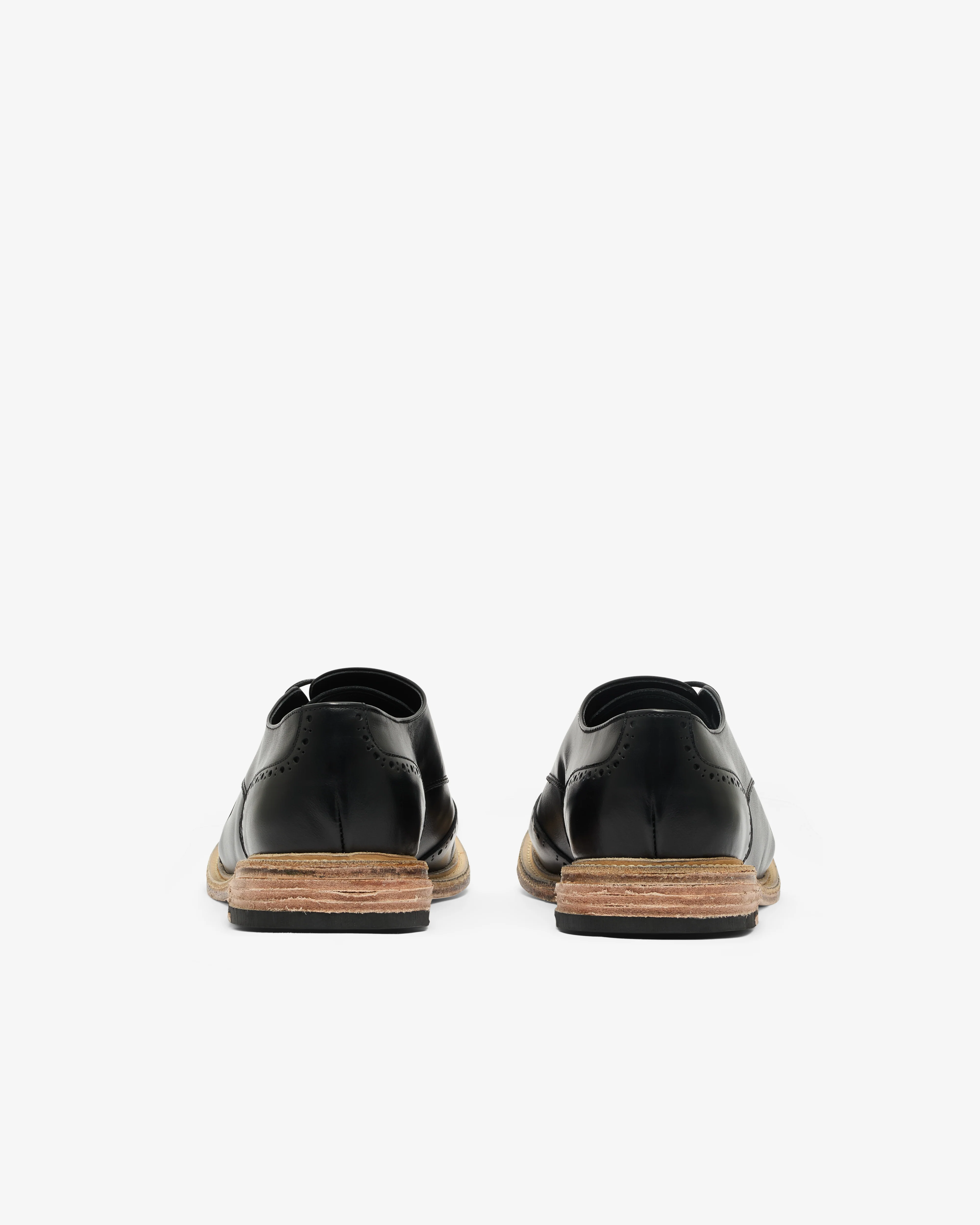 No Idea - Men's Big Foot Curved Wingtip Derby - (Black)