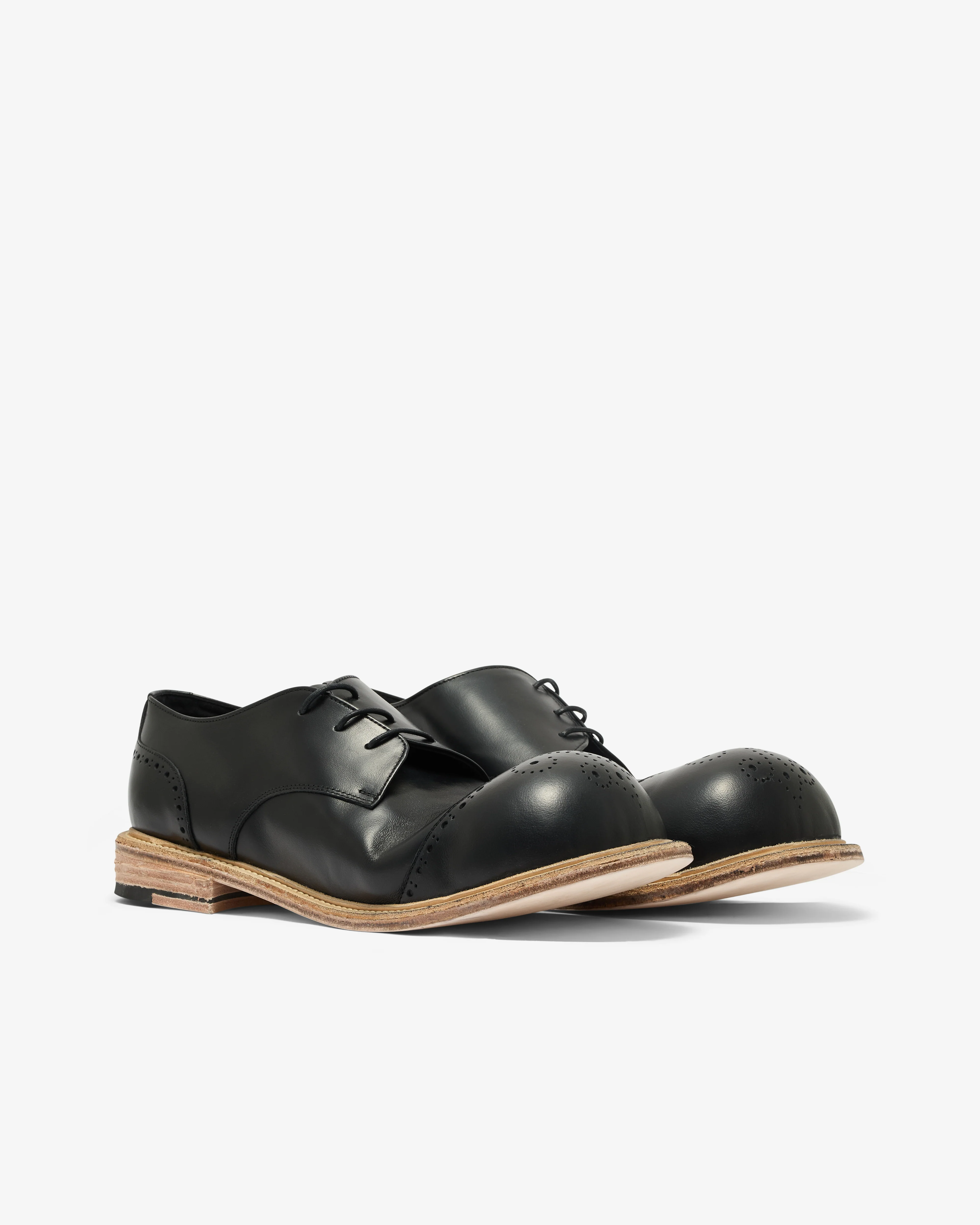 No Idea - Men's Big Foot Curved Wingtip Derby - (Black)