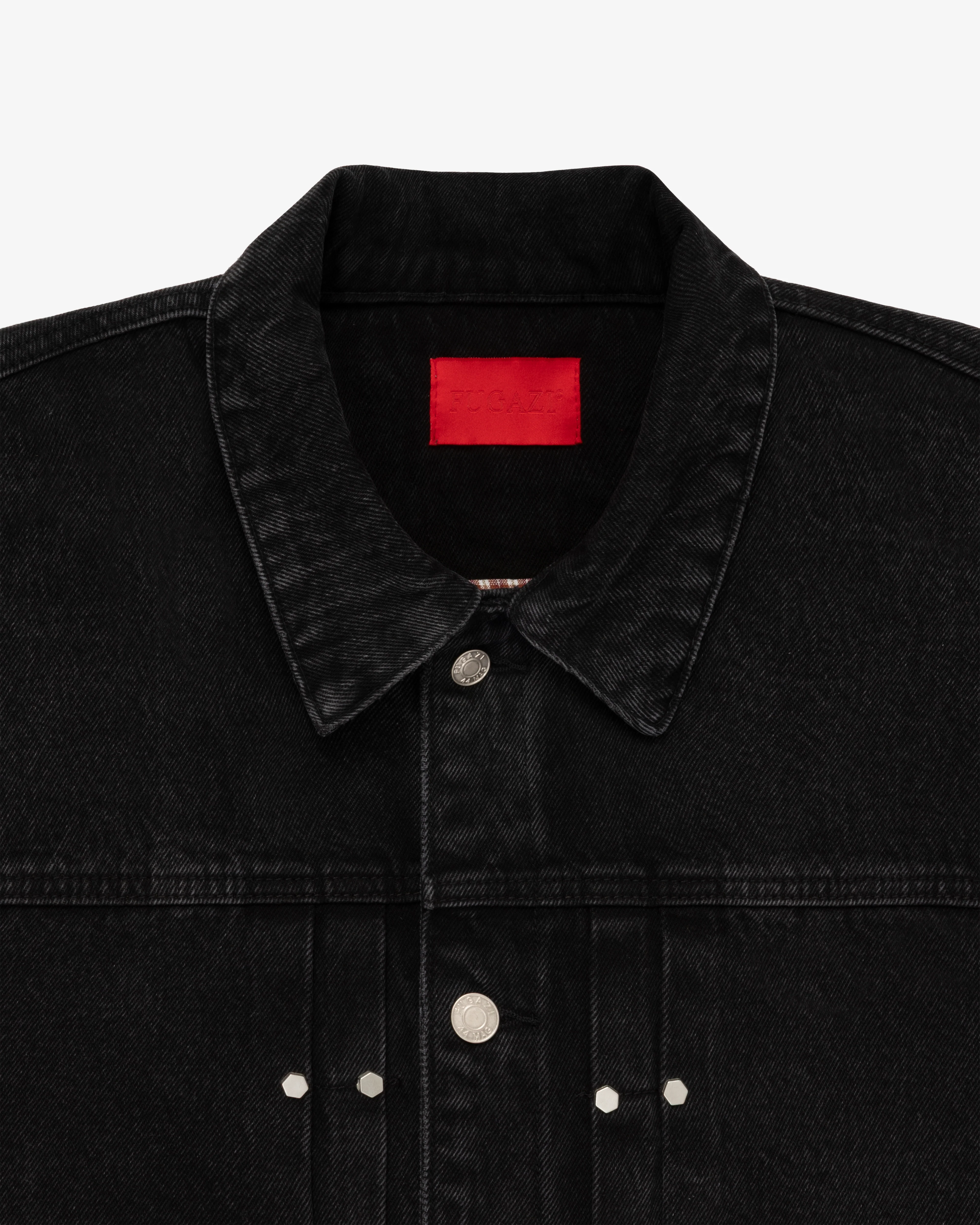 Fugazi - Men's Novelty Denim Jacket - (Washed Black)