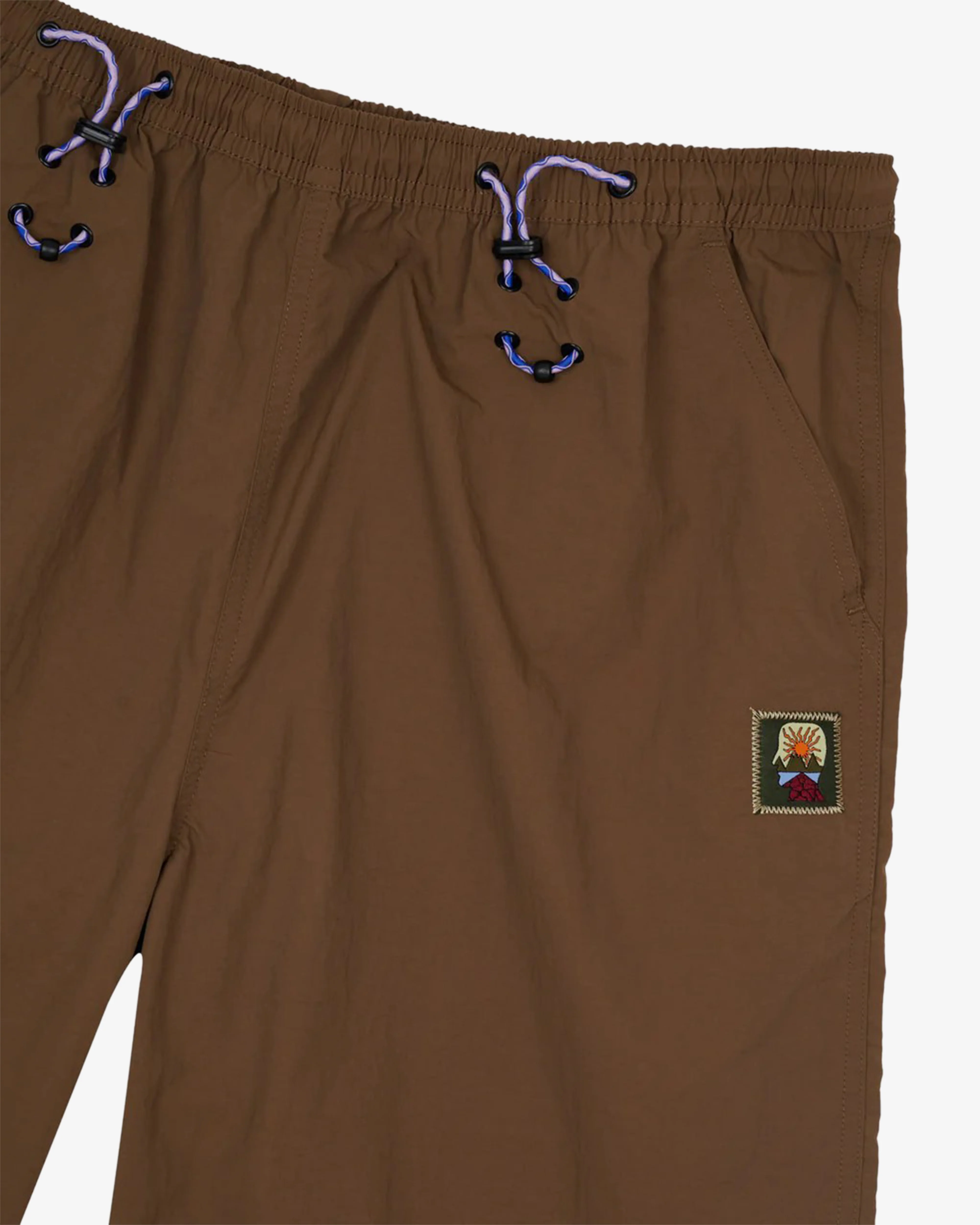 Brain Dead - Men's Nylon Paneled Climbing Capri - (Brown)