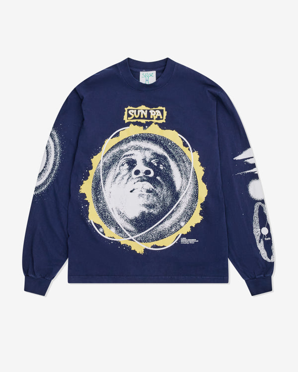 Online Ceramics - Men
s Sun Ra Strange Celestial Road Long Sleeve T-Shirt - (Navy)