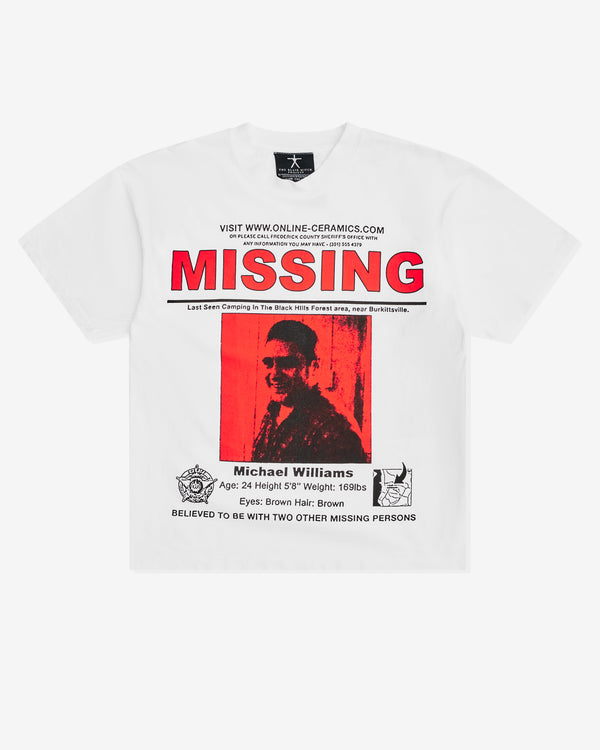 Online Ceramics - Men
s The Blair Witch Missing T-Shirt - (White)