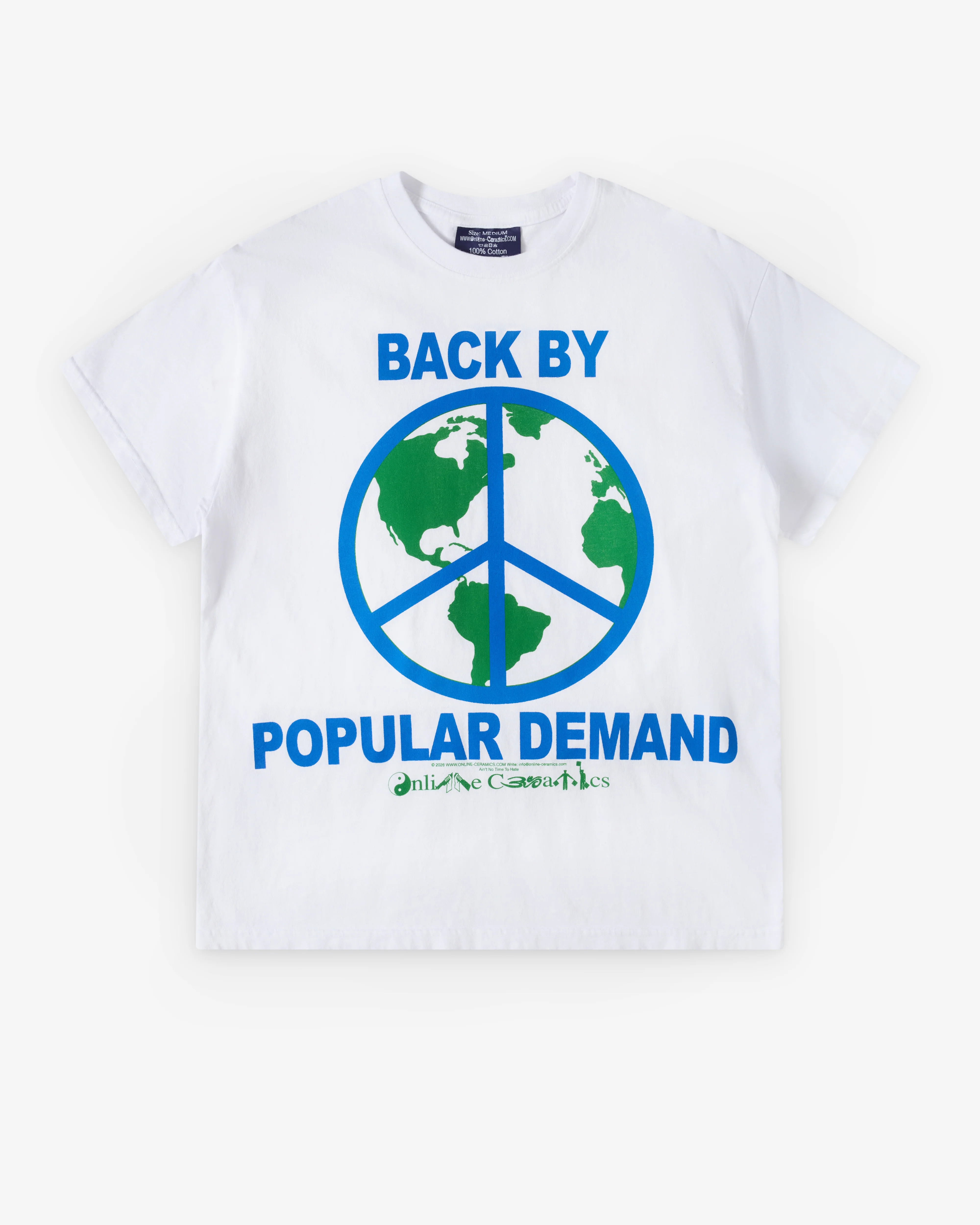 Online Ceramics - Men's Back By Popular Demand T-Shirt - (White)