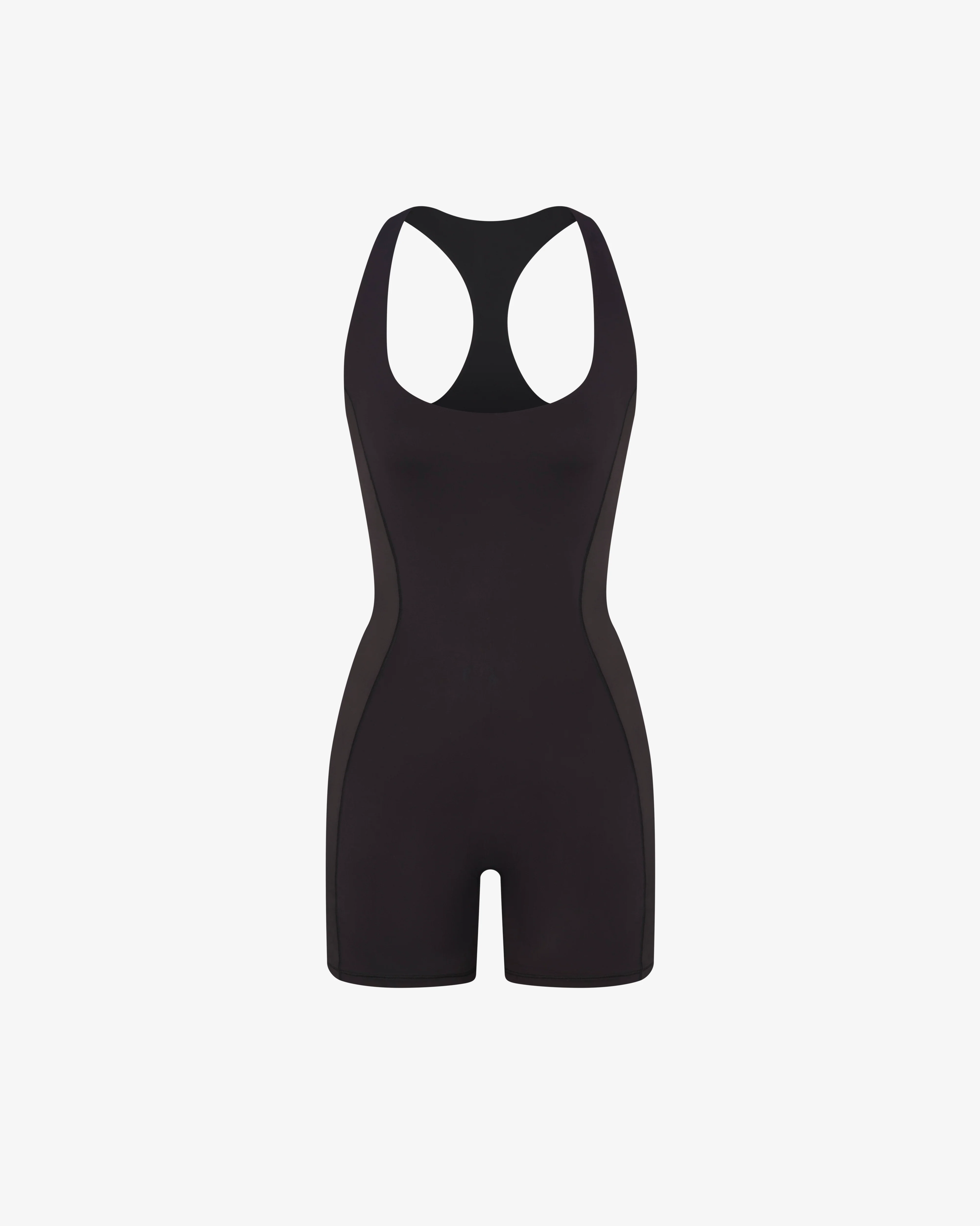 NikeSKIMS - Women's Matte Shine Mix T-Back One-Piece - (Obsidian)