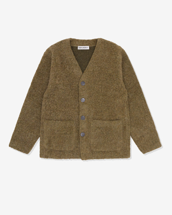 Our Legacy - Men
s Cardigan - (Fresh Moss)