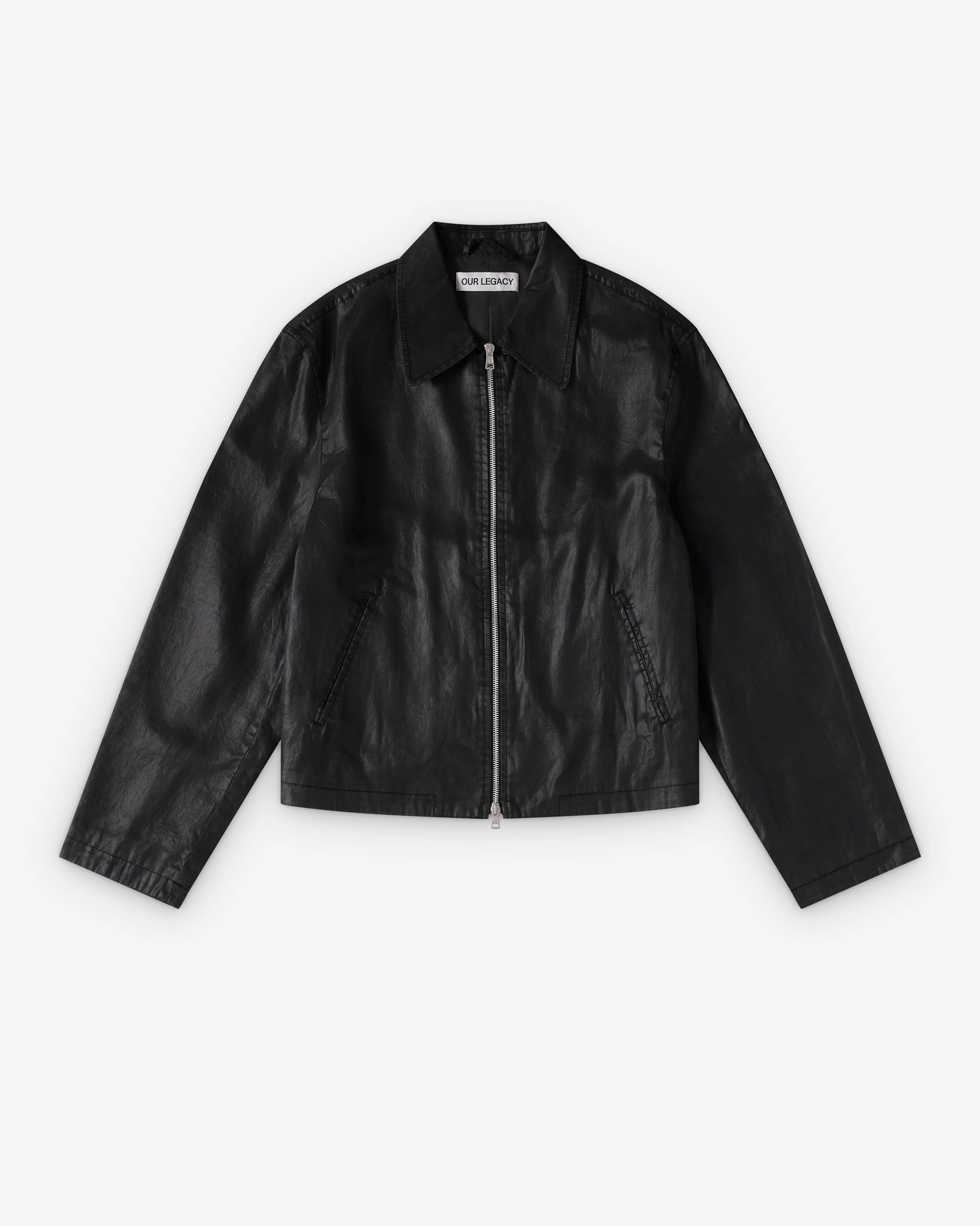 Our Legacy - Men's Mini Jacket Worker - (Lacquer Black Mirror Tencel)
