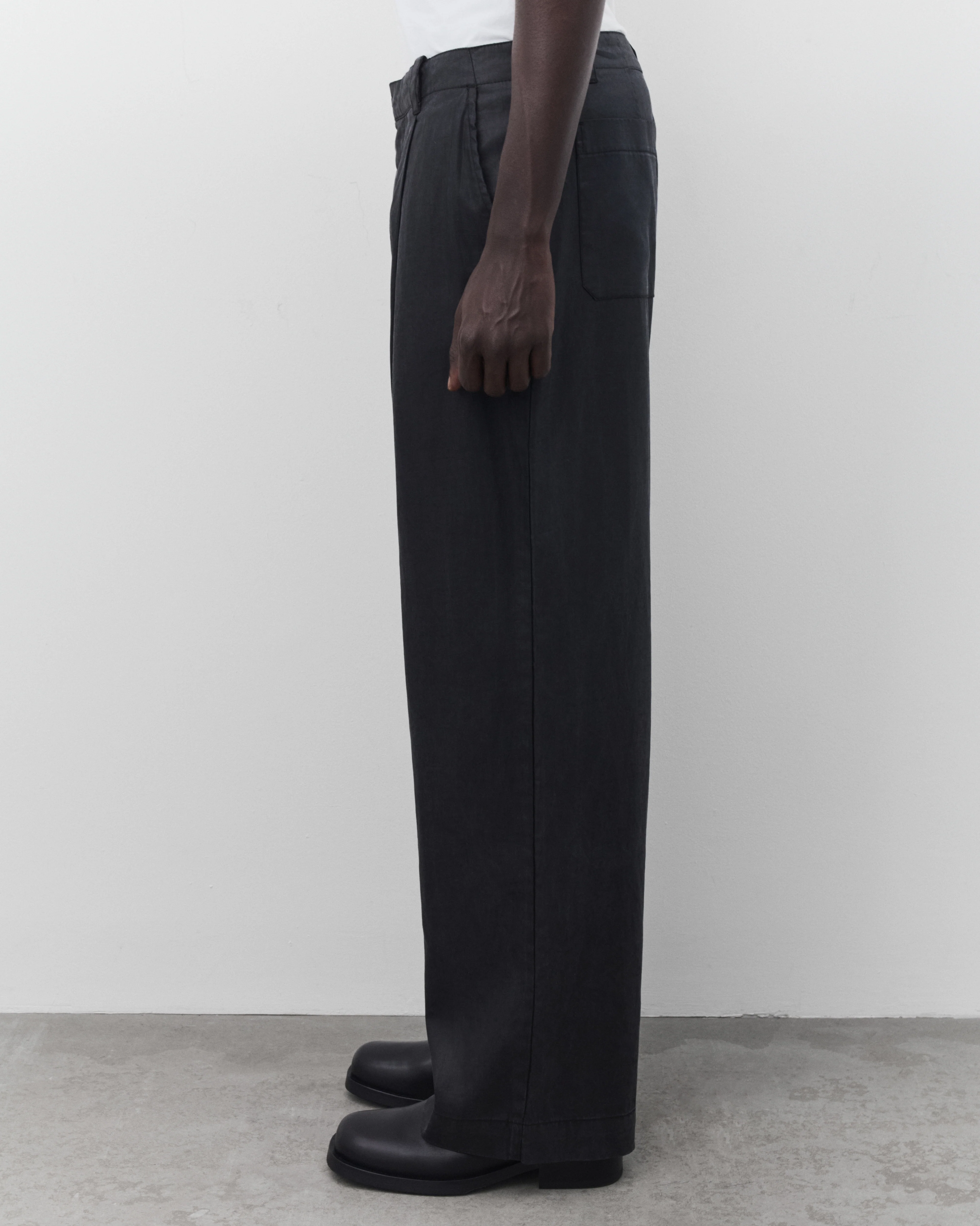 Our Legacy - Men's Still Chino - (Lacquer Black Mirror Tencel)