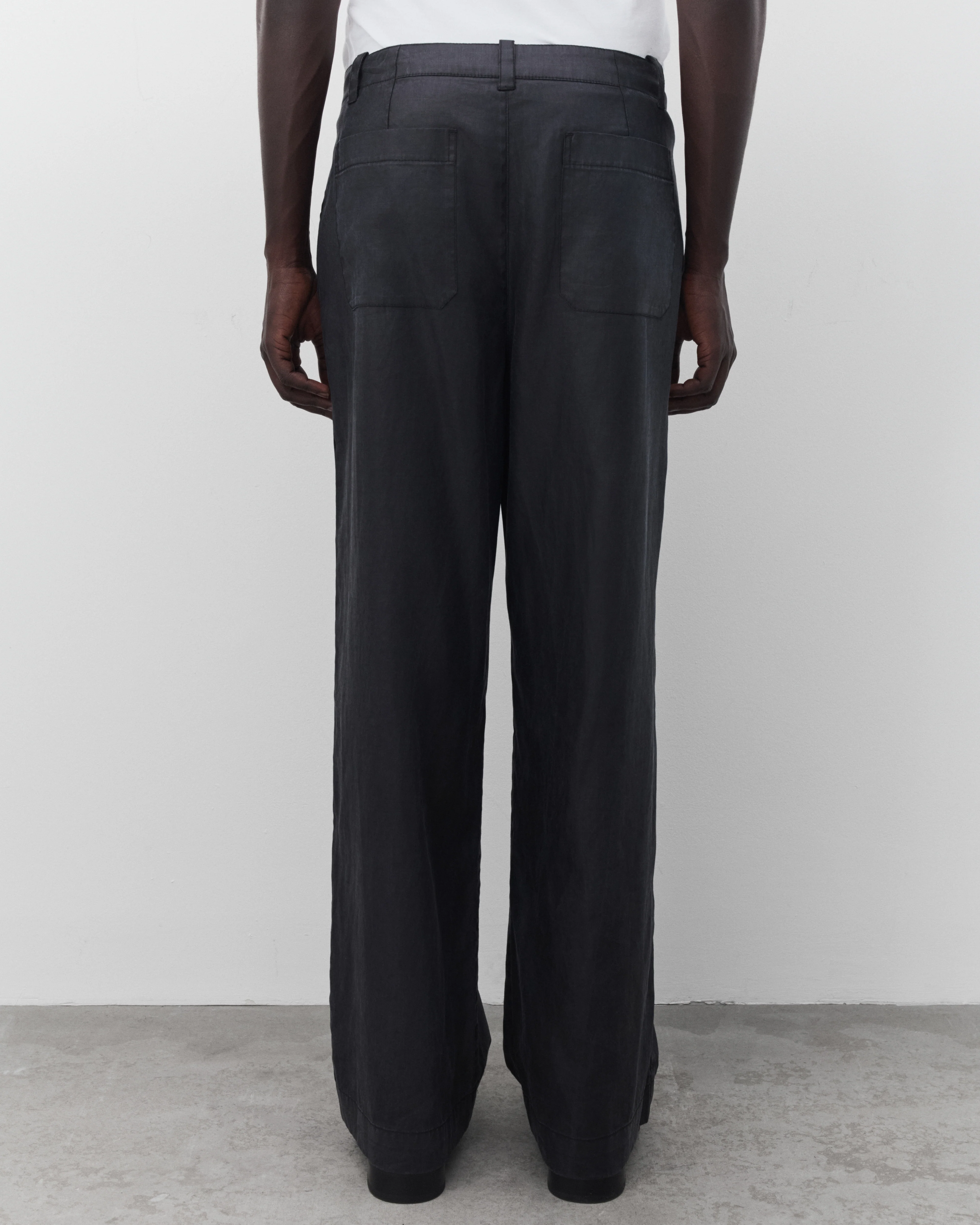 Our Legacy - Men's Still Chino - (Lacquer Black Mirror Tencel)