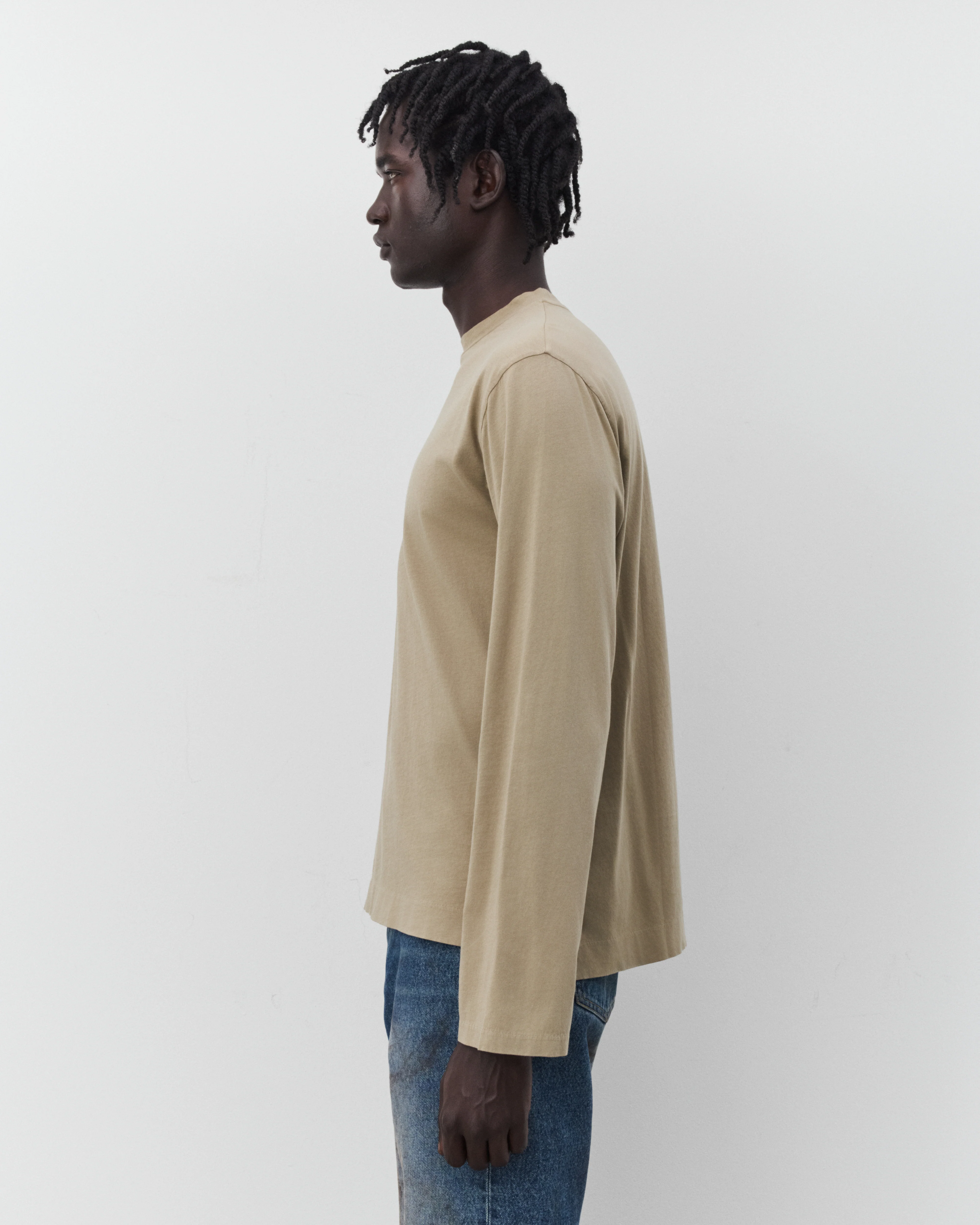 Our Legacy - Men's Box Longsleeve - (Dirty Beige Clean Jersey)