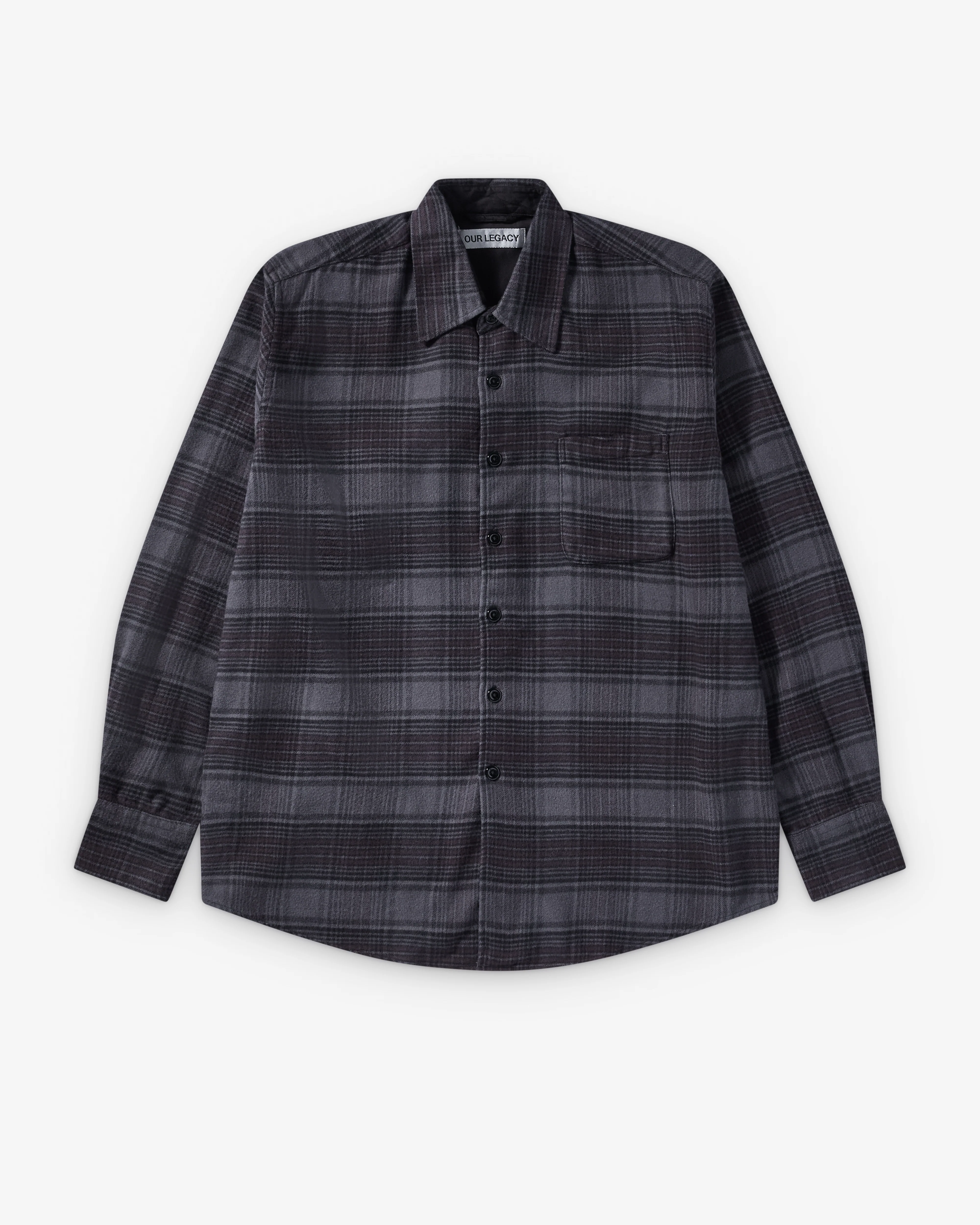Our Legacy - Men's Above Shirt - (Faded Nocturne Check Flannel)