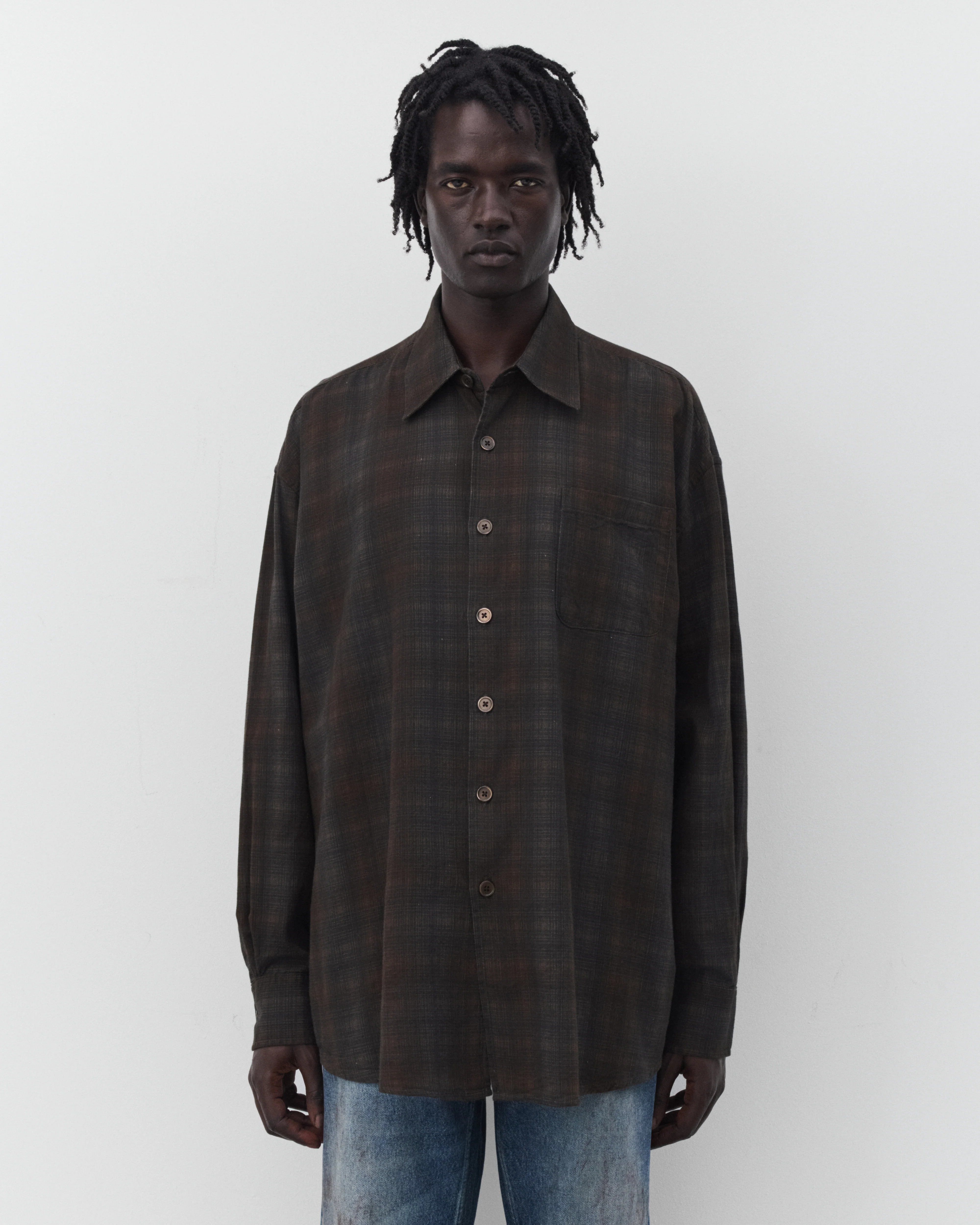 Our Legacy - Men's Borrowed Shirt - (More Check Print)