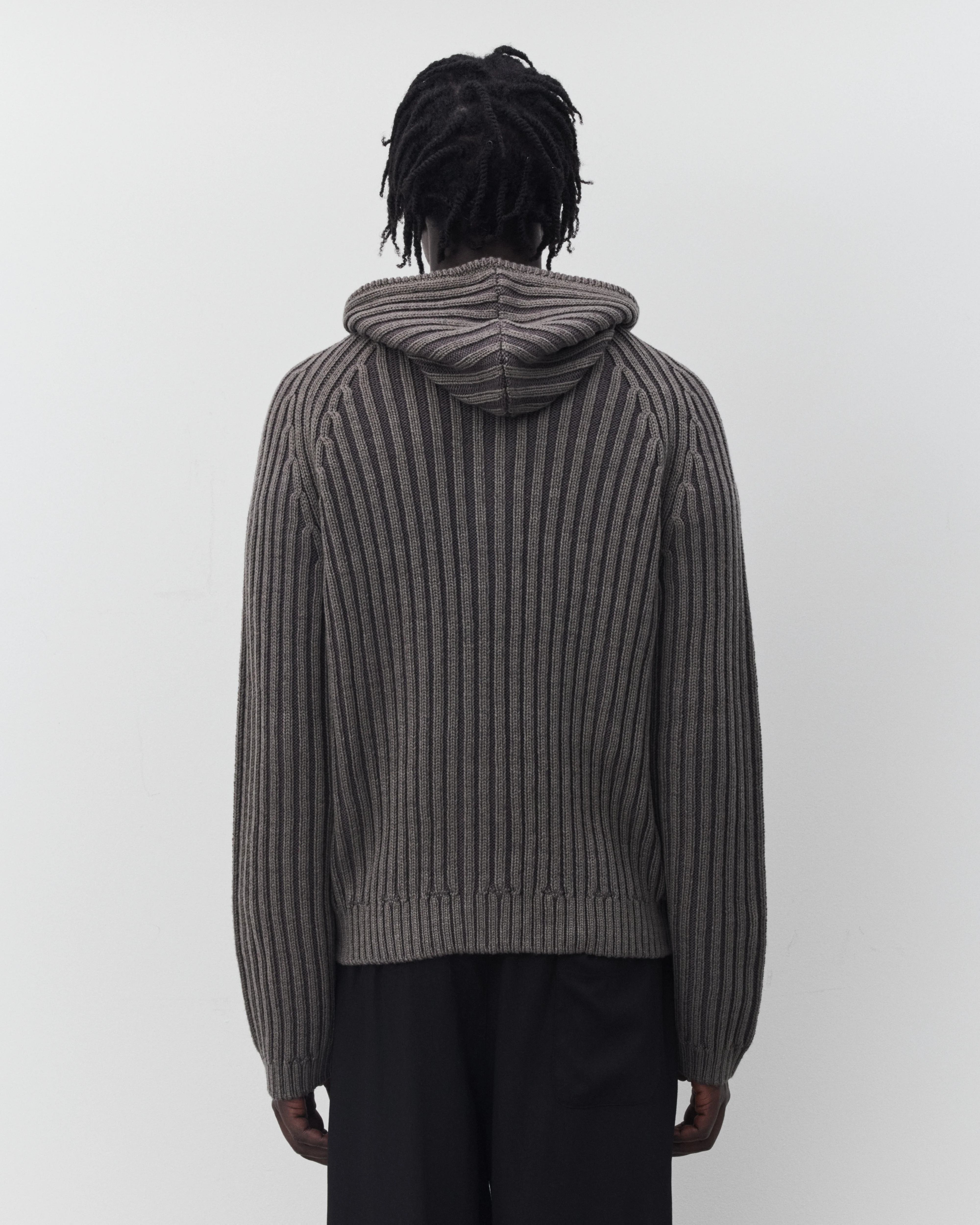 Our Legacy - Men's Level Hood - (Sage Stripe Dry Merino Wool)