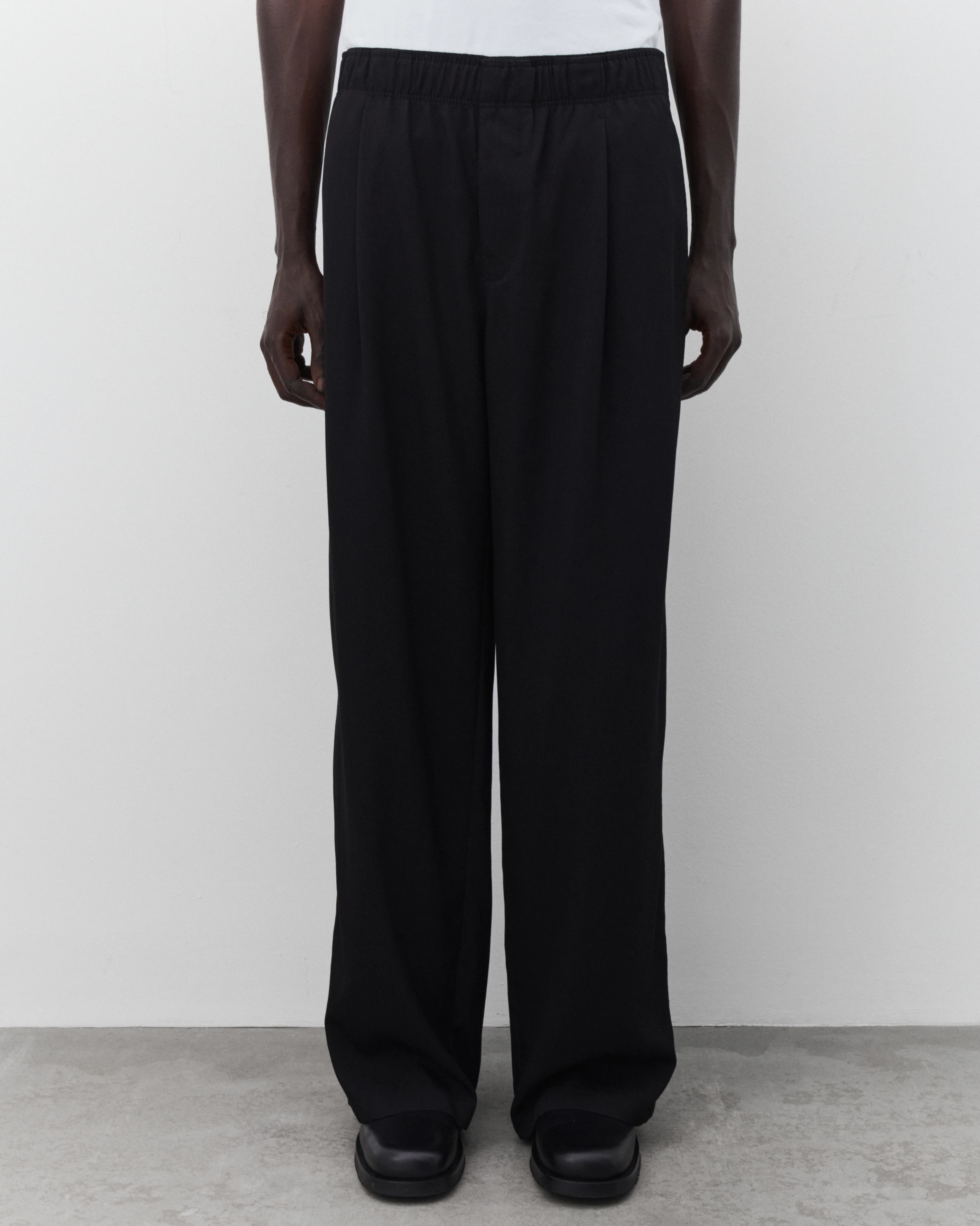 Our Legacy - Men's Leisure Trouser - (Crow Black Night Drape Twill)