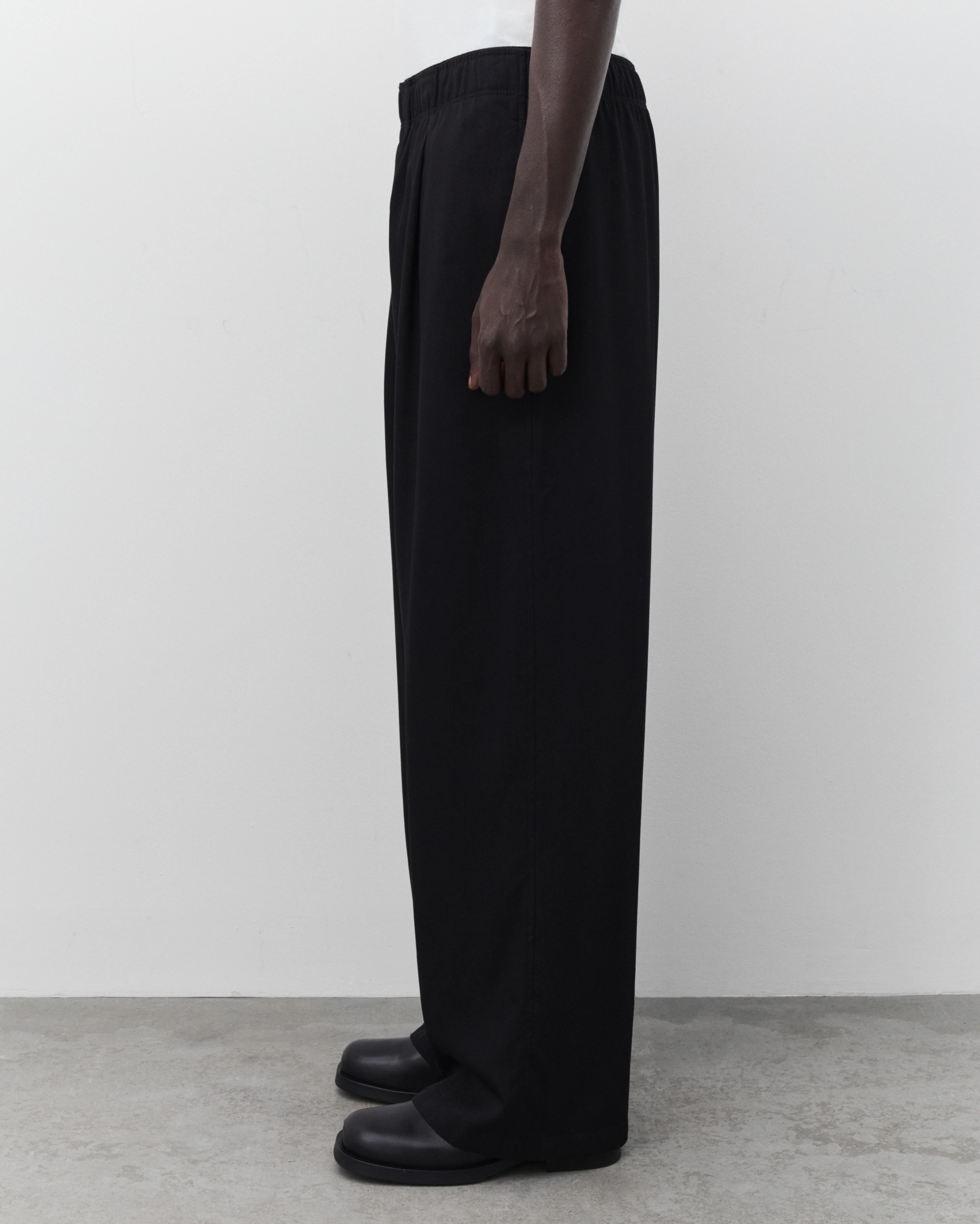 Our Legacy - Men's Leisure Trouser - (Crow Black Night Drape Twill)