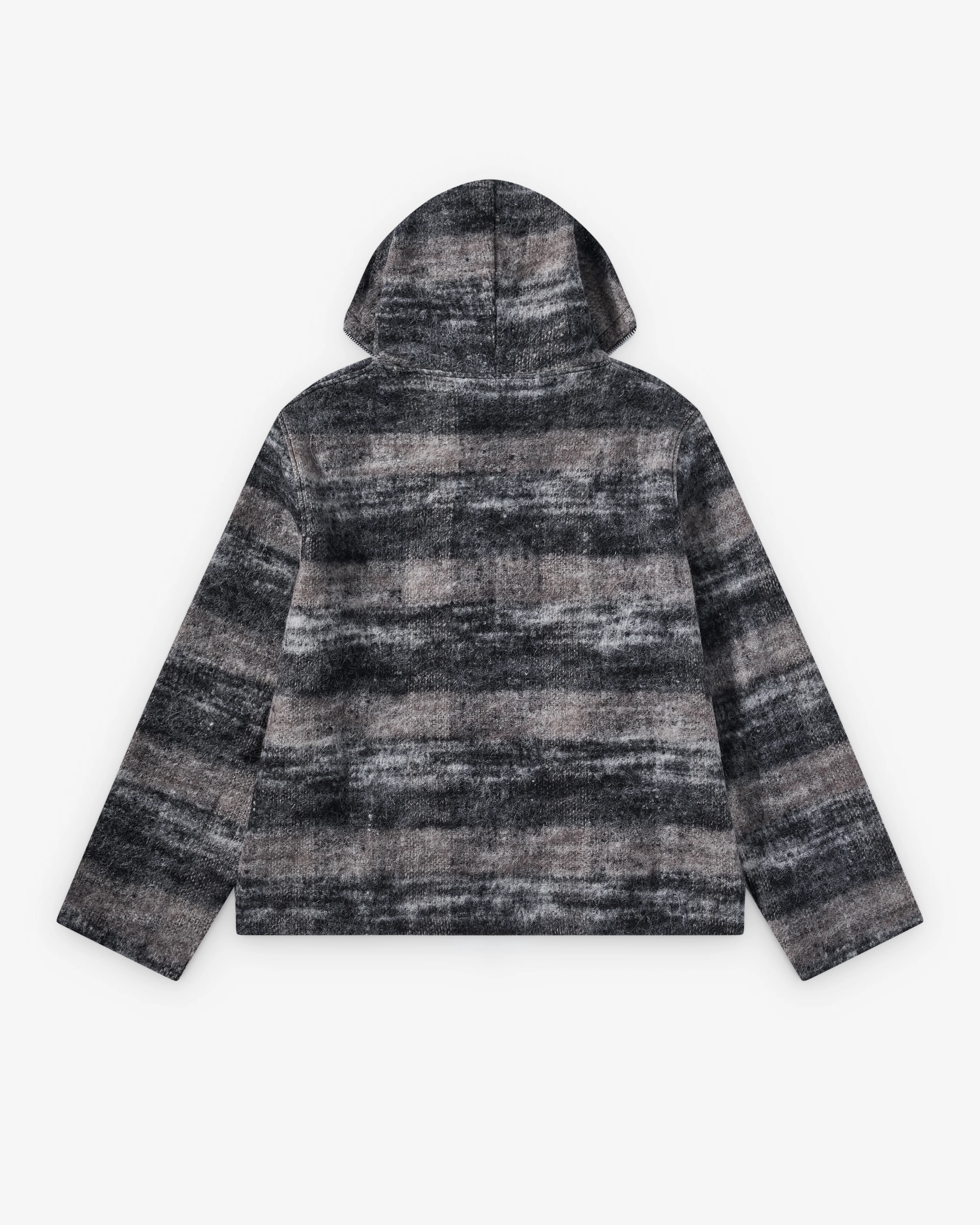Our Legacy - Men's Full Zip Hood - (Night Woods Check Lofty Wool)