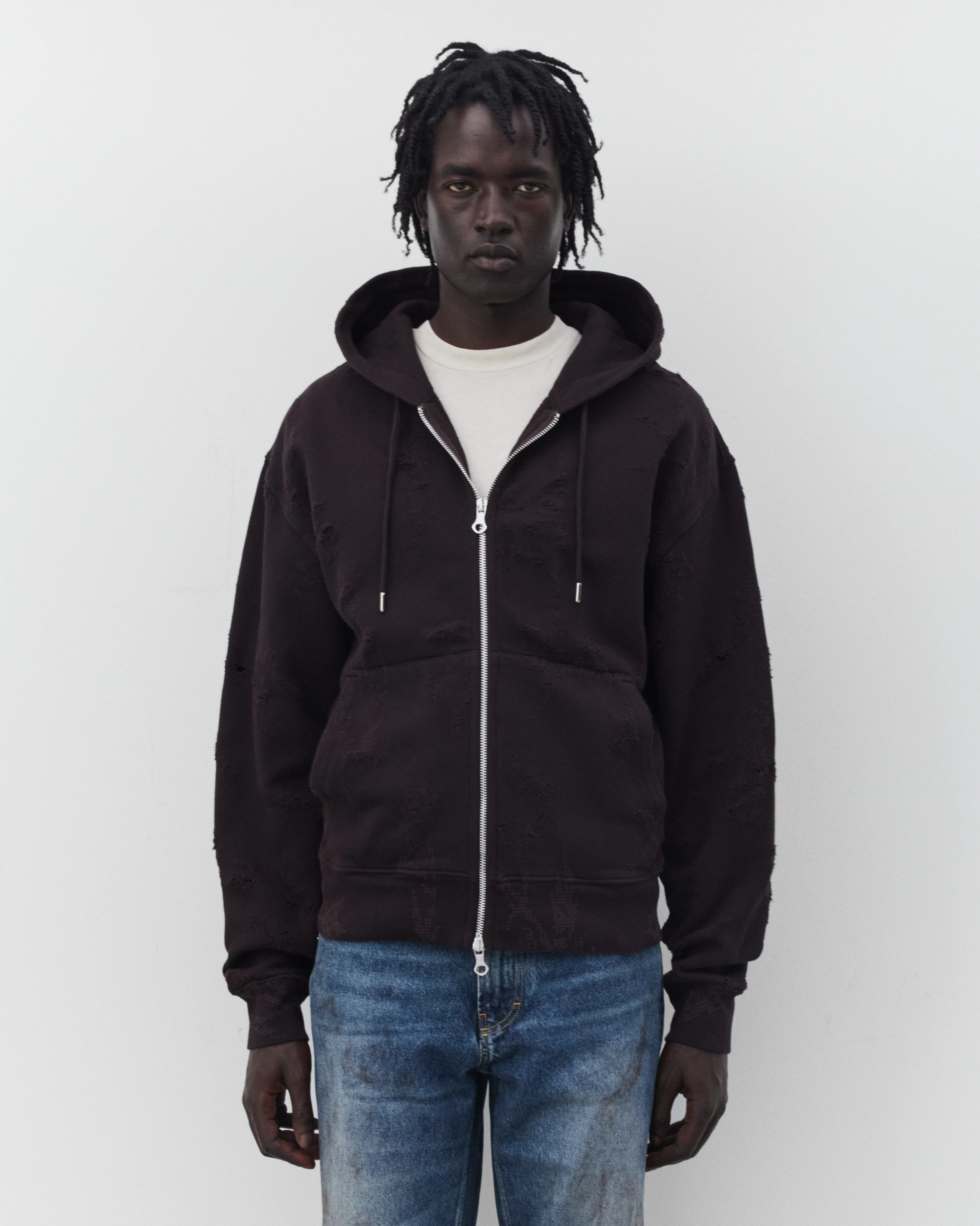 Our Legacy - Men's Rascal Hood - (Burnt Bouquet Star Fleece)