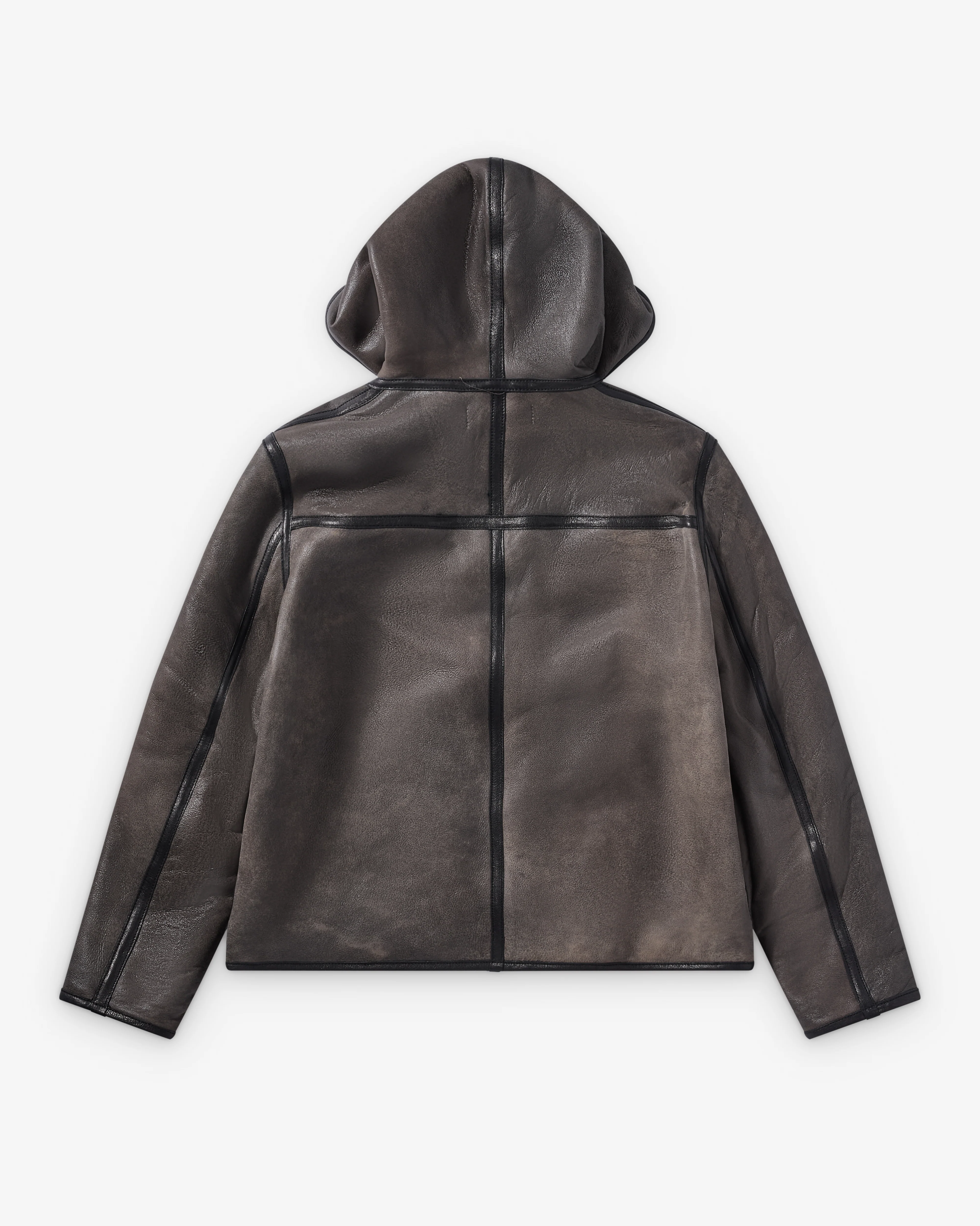 Our Legacy - Men's Full Zip Jacket - (Smoky Black Dry Shearling)