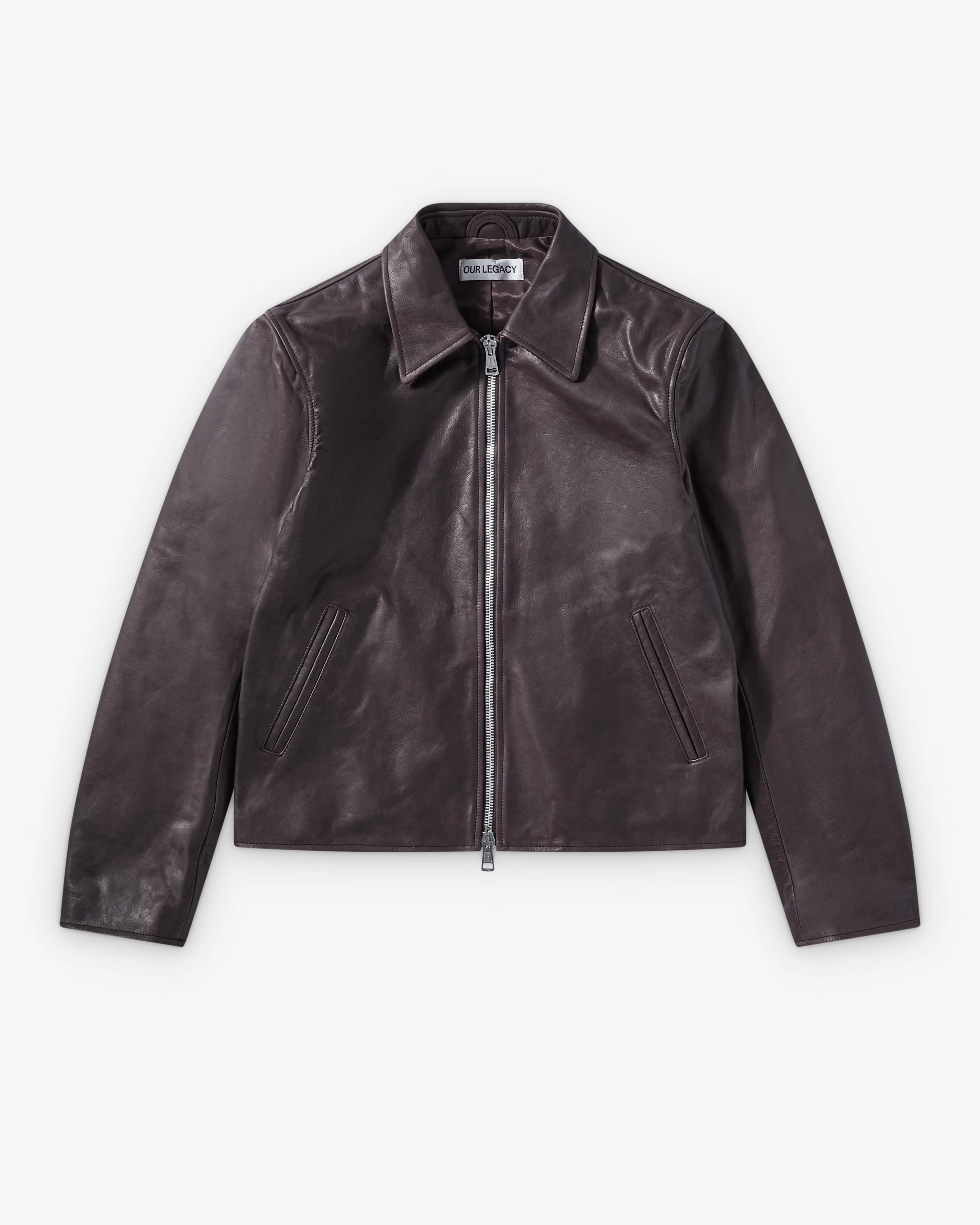 Our Legacy - Men's Mini Jacket - (Matted Brown Waxed Bovine)
