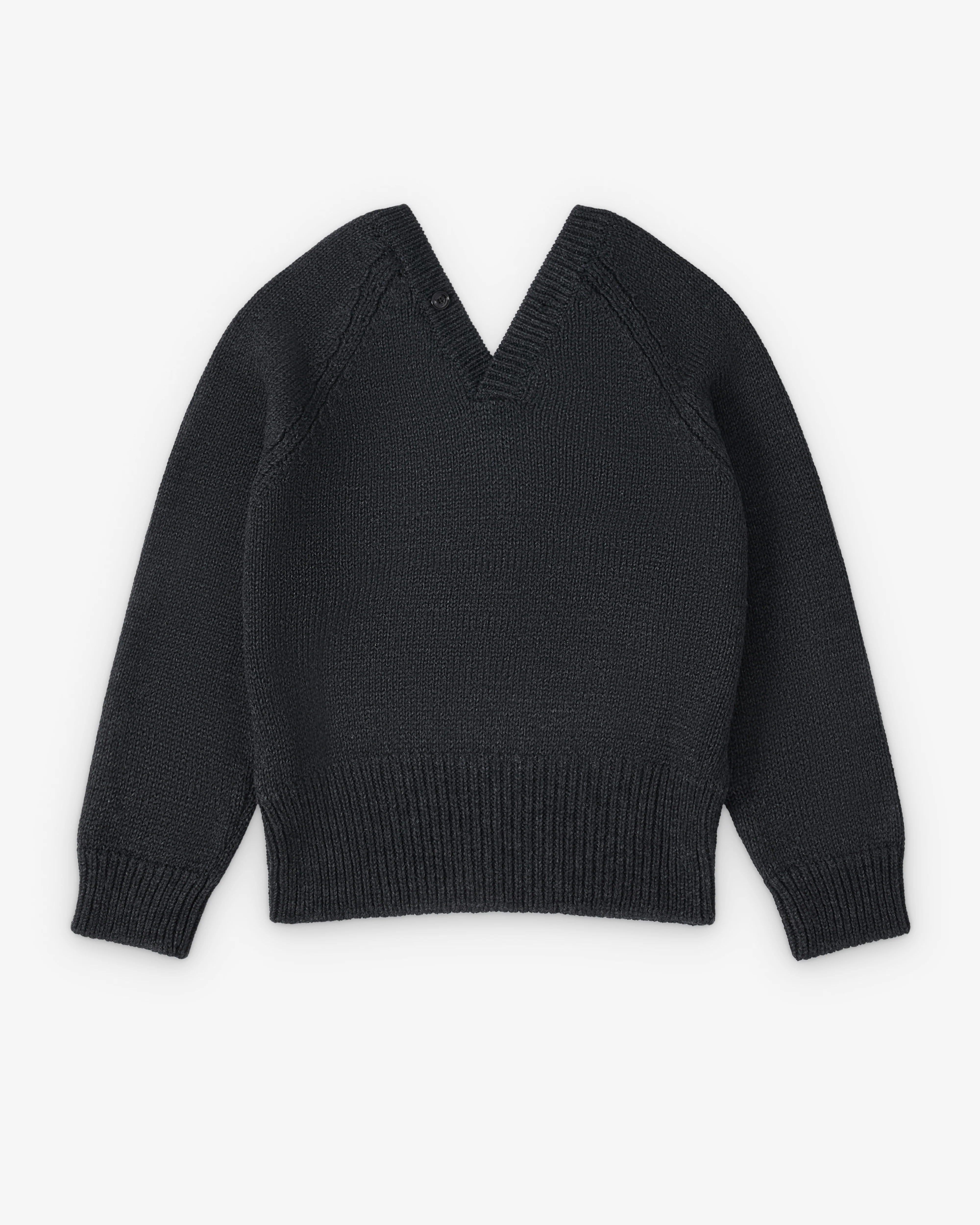 Our Legacy - Women's Country Henley - (Charcoal Dry Merino Wool)