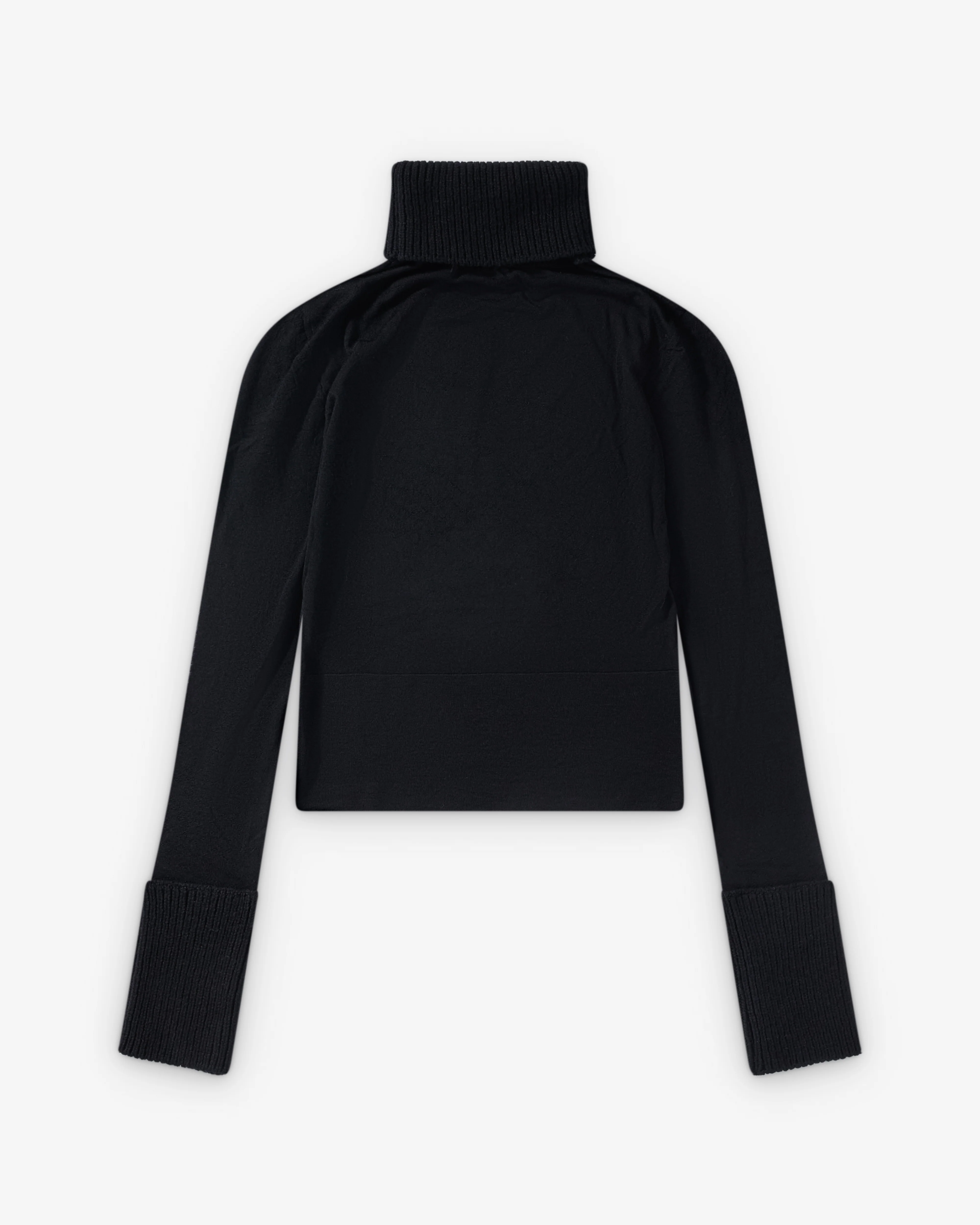 Our Legacy - Women's Inverse Turtleneck - (Black Superfine Merino)