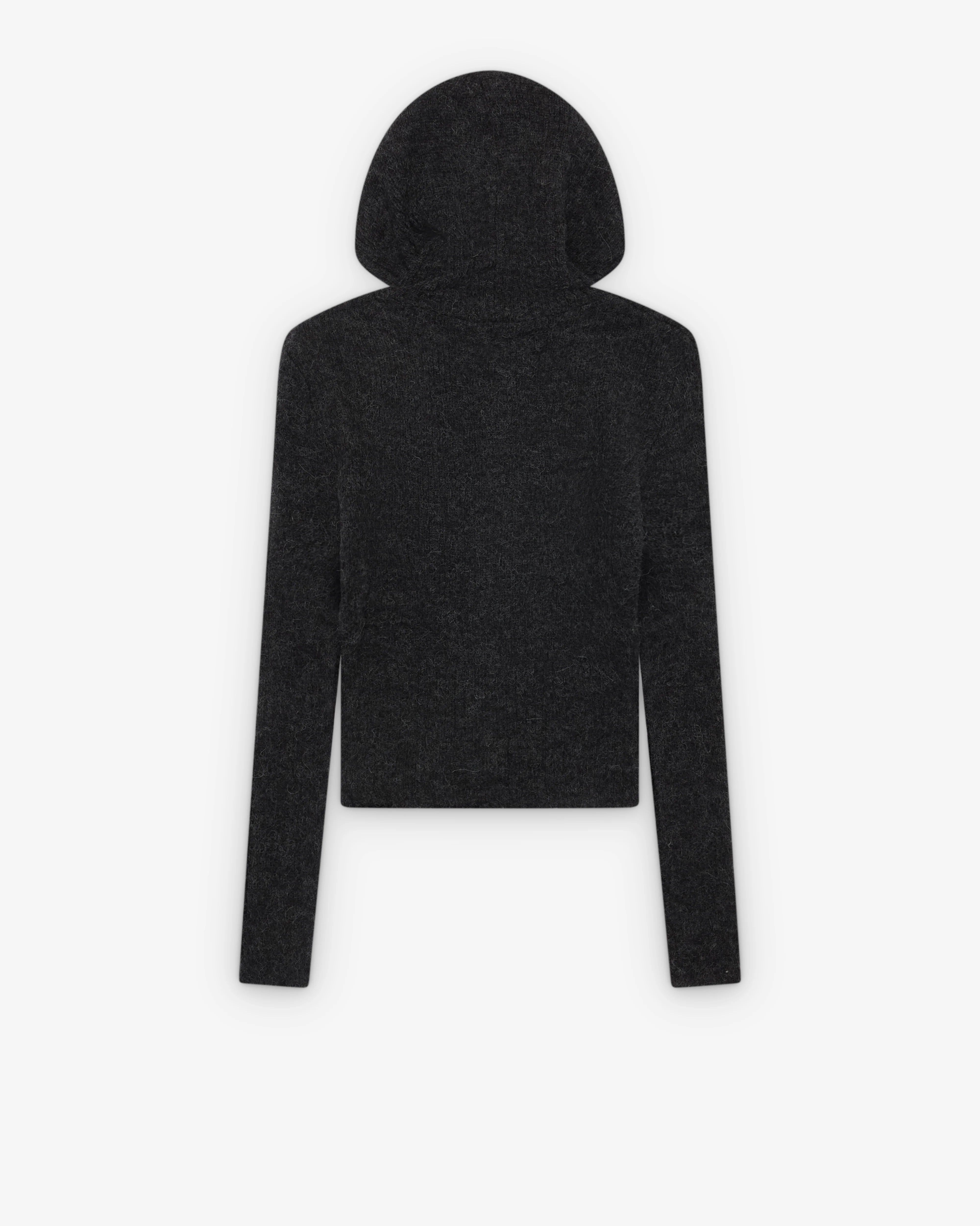 Our Legacy - Women's Compact Hood - (Charcoal Melange Fuzzy Alpaca)