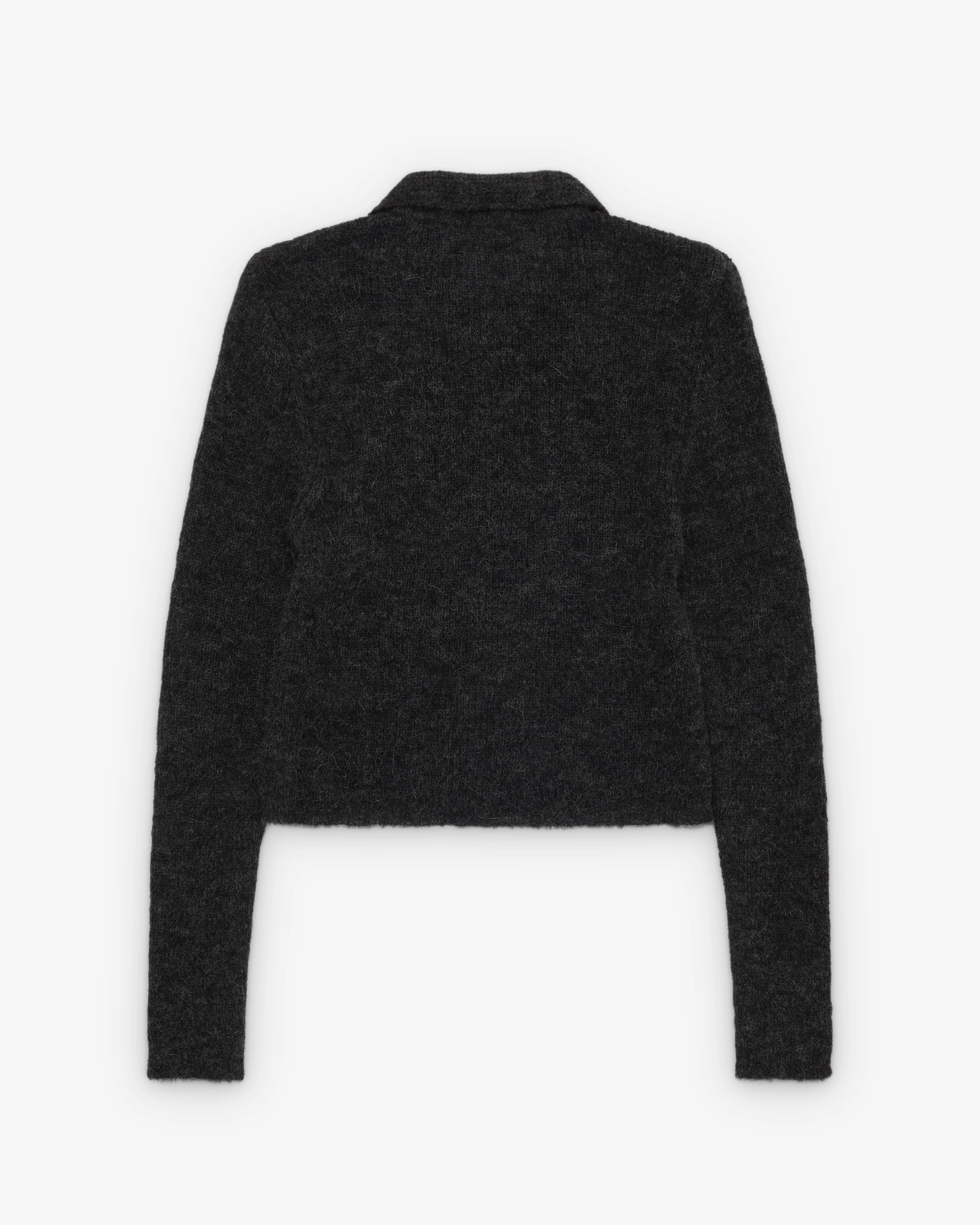 Our Legacy - Women's Mazzy Polo - (Charcoal Melange Fuzzy Alpaca)