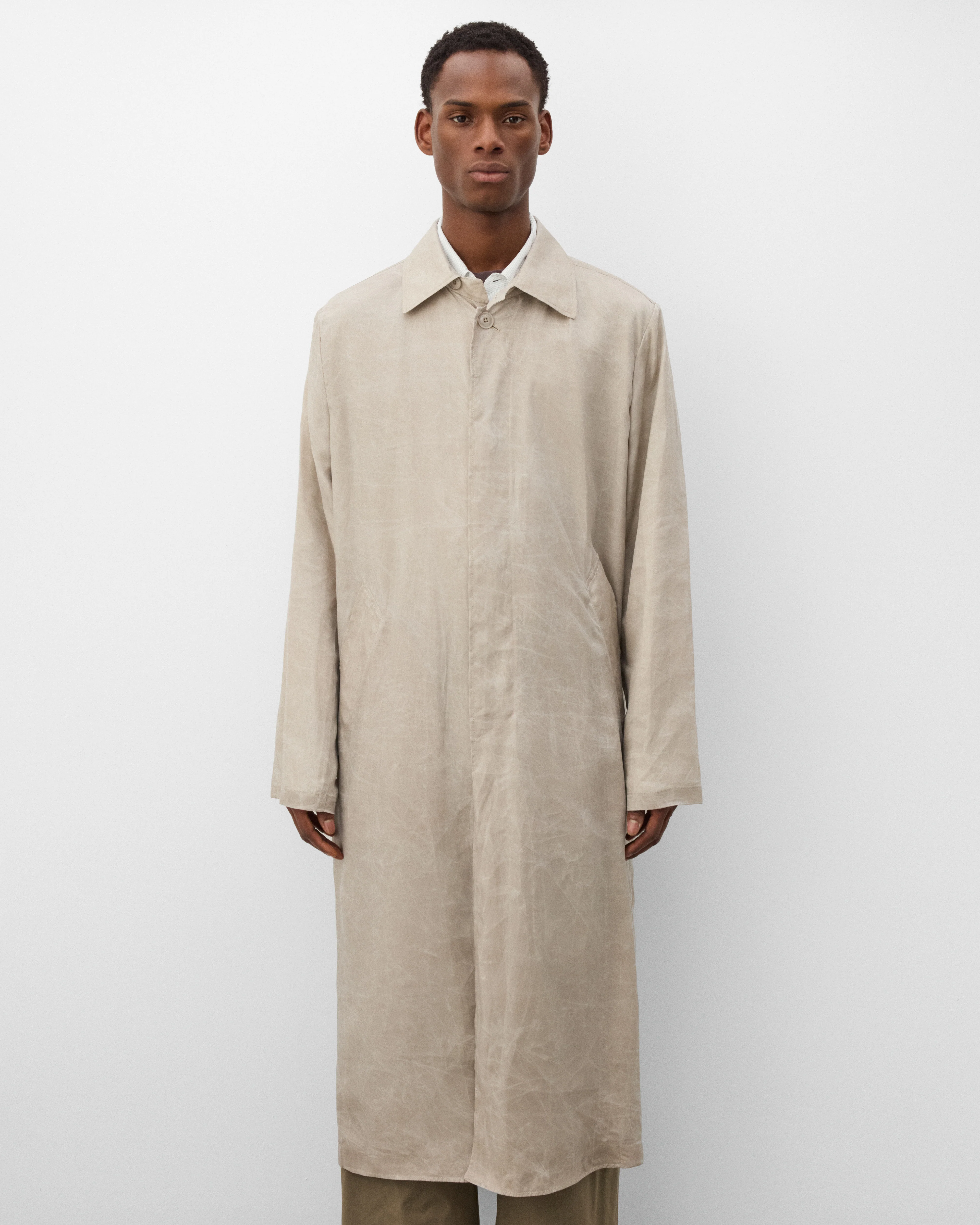 Our Legacy - Men's Cloak Carcoat - (Ghost Grey)