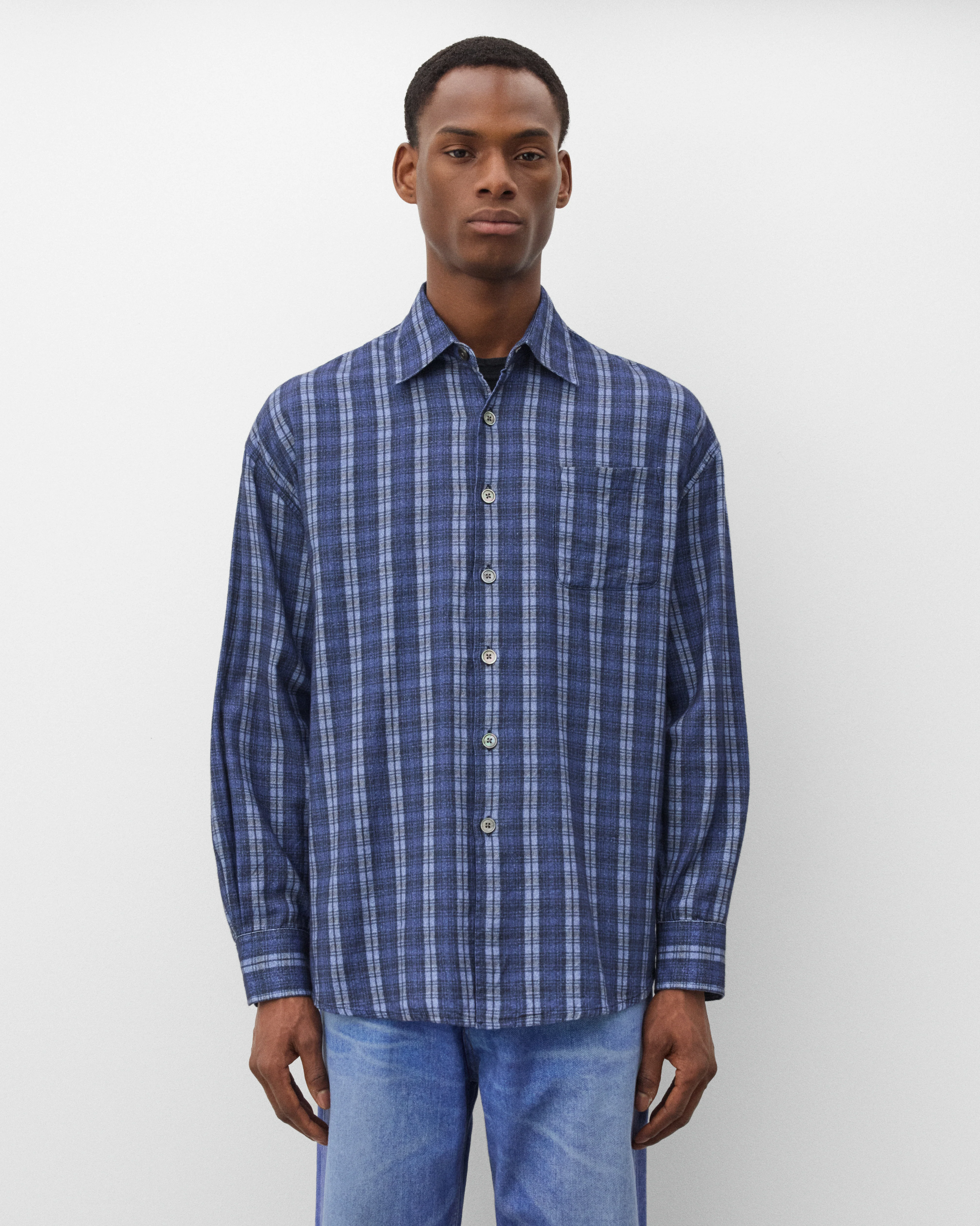 Our Legacy - Men's Borrowed Shirt - (Check Please Print)