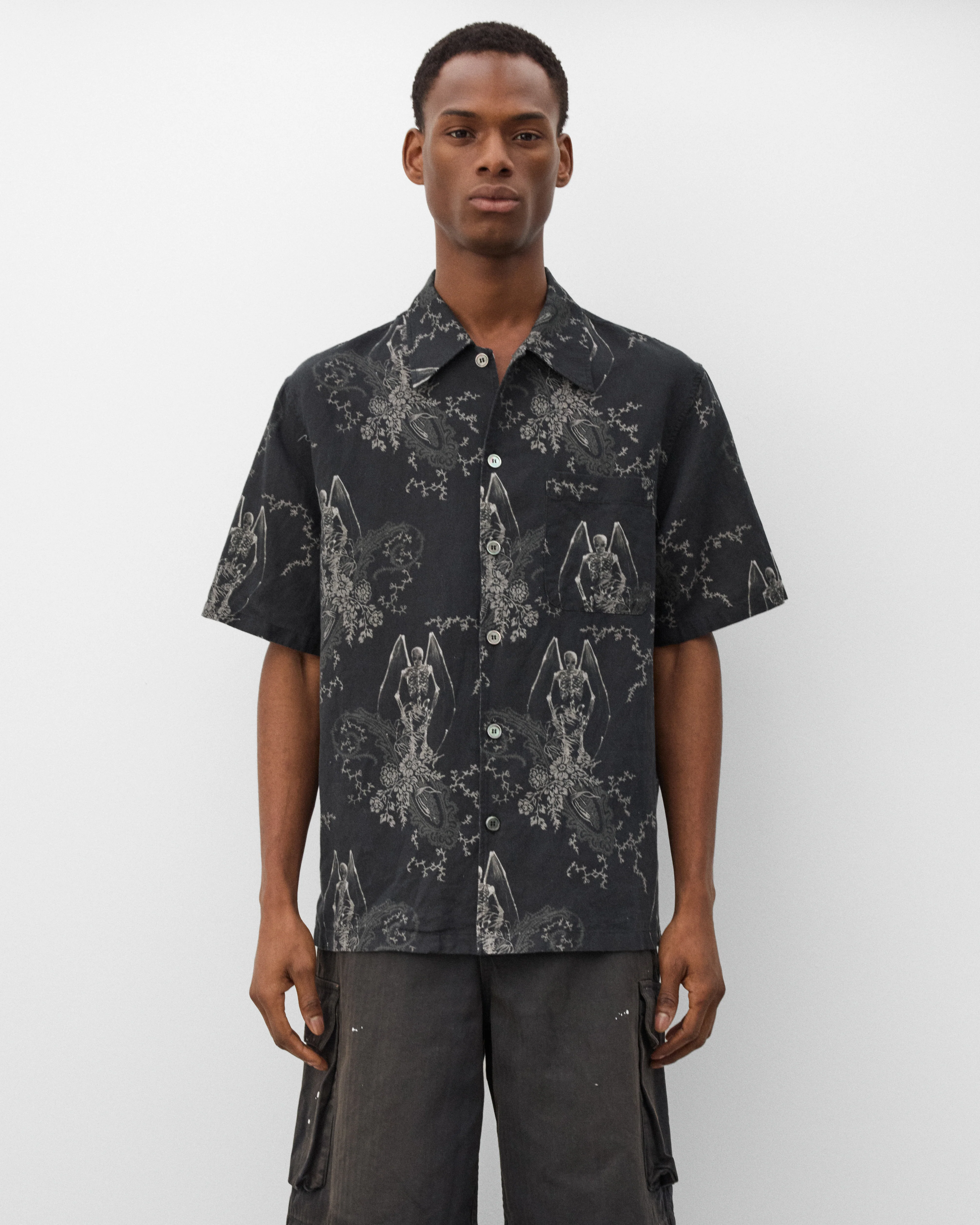 Our Legacy - Men's Every Shirt Shortsleeve - (Death Paisley Print)