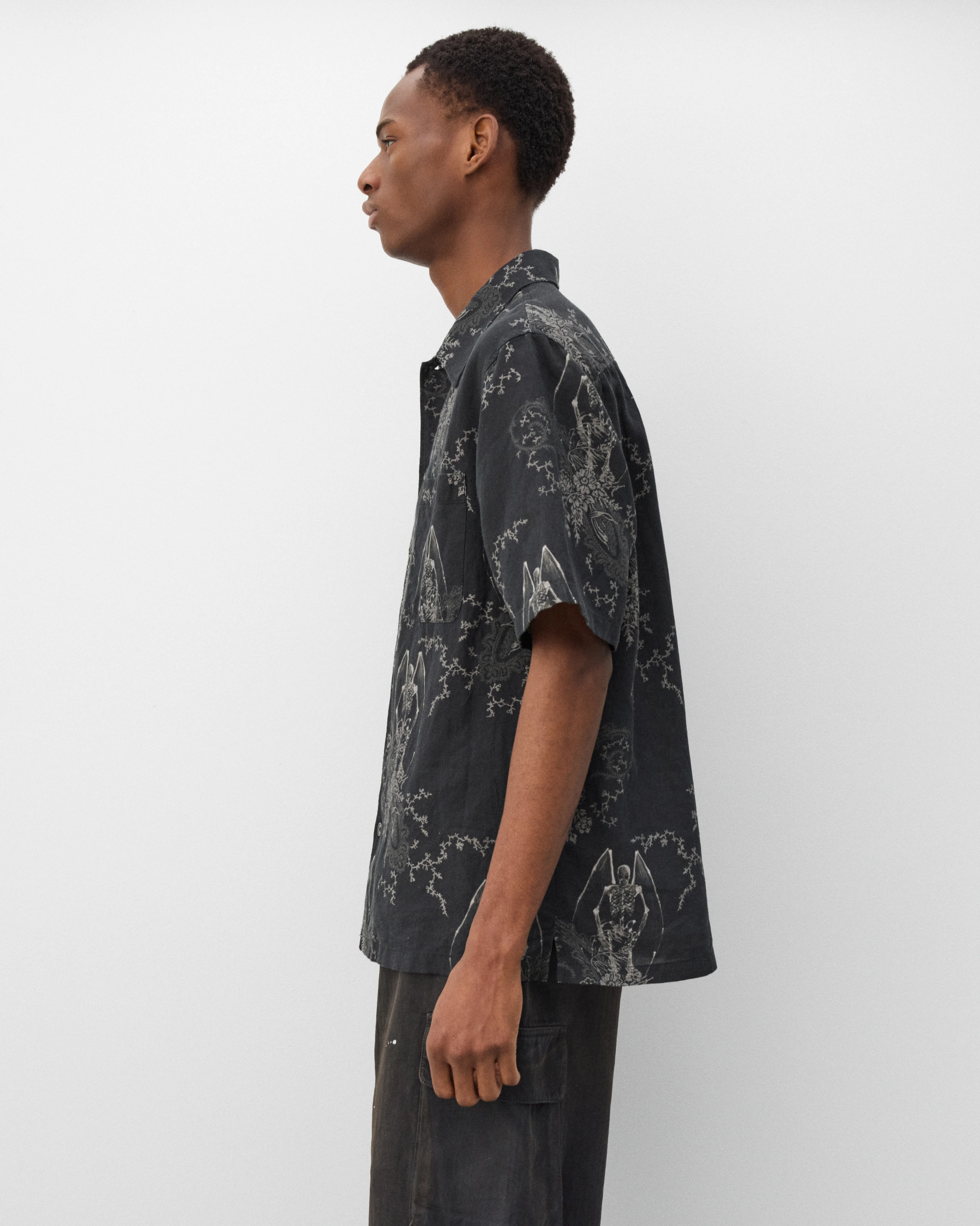 Our Legacy - Men's Every Shirt Shortsleeve - (Death Paisley Print)