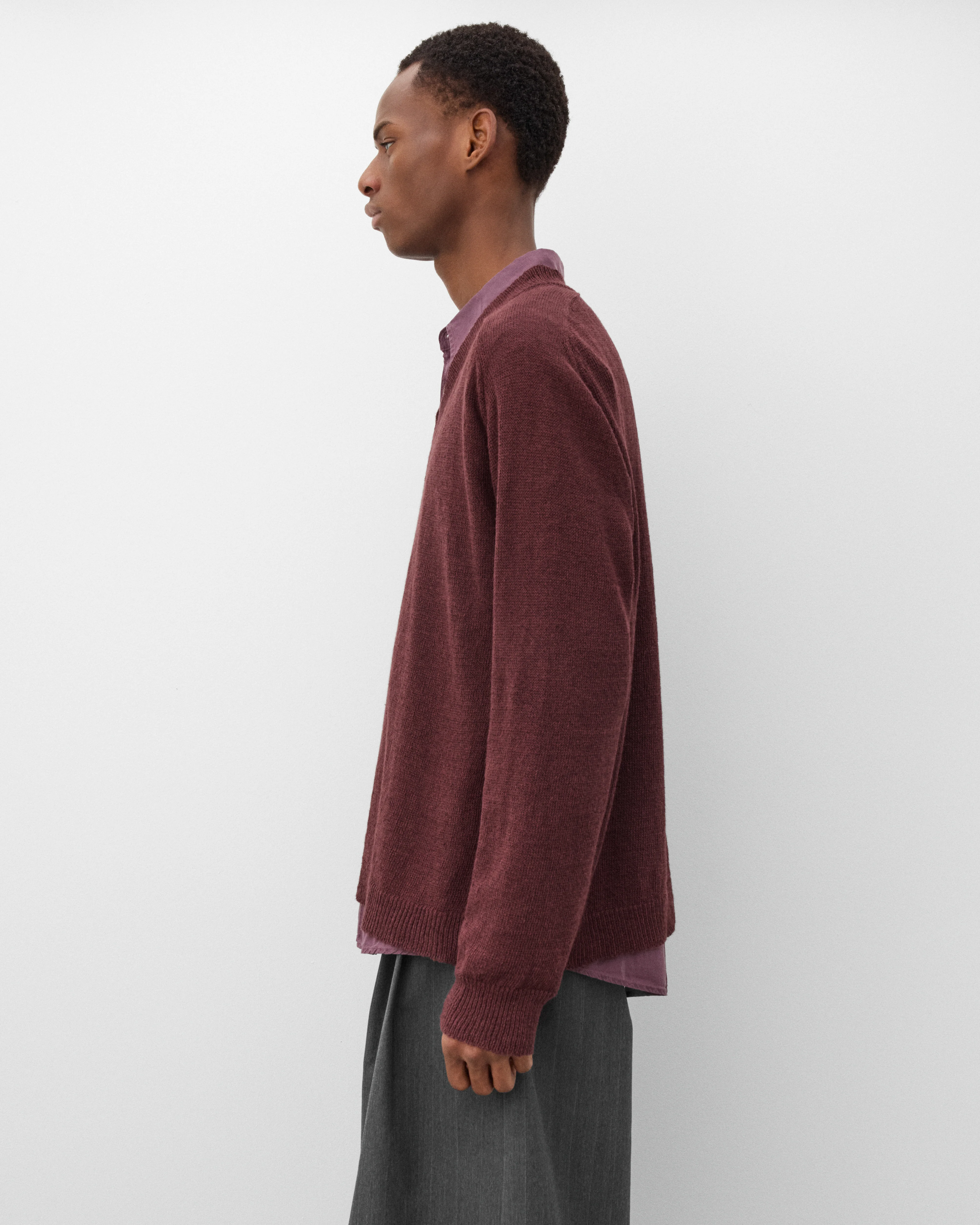 Our Legacy - Men's Rue V-Neck - (Cabernet)