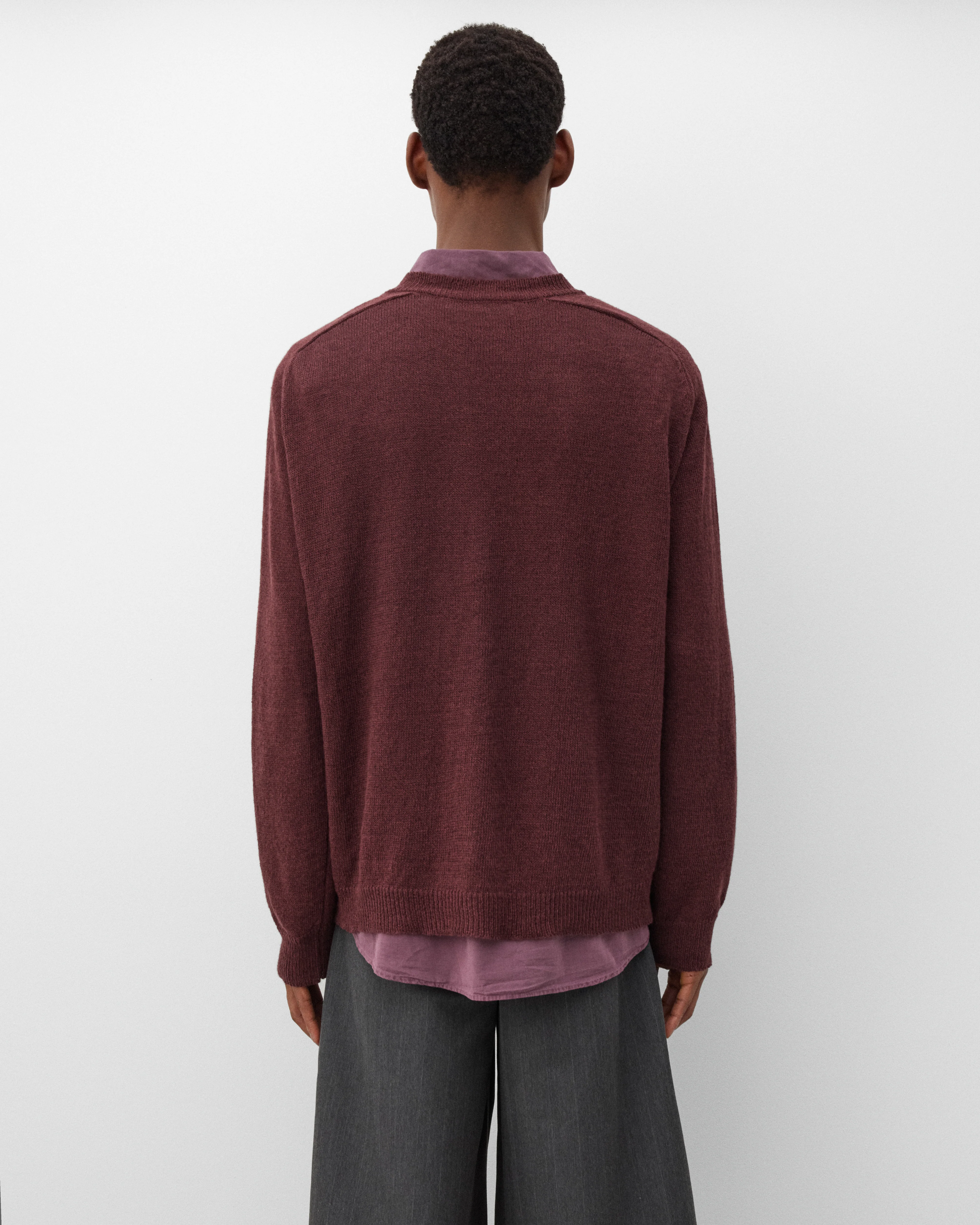 Our Legacy - Men's Rue V-Neck - (Cabernet)
