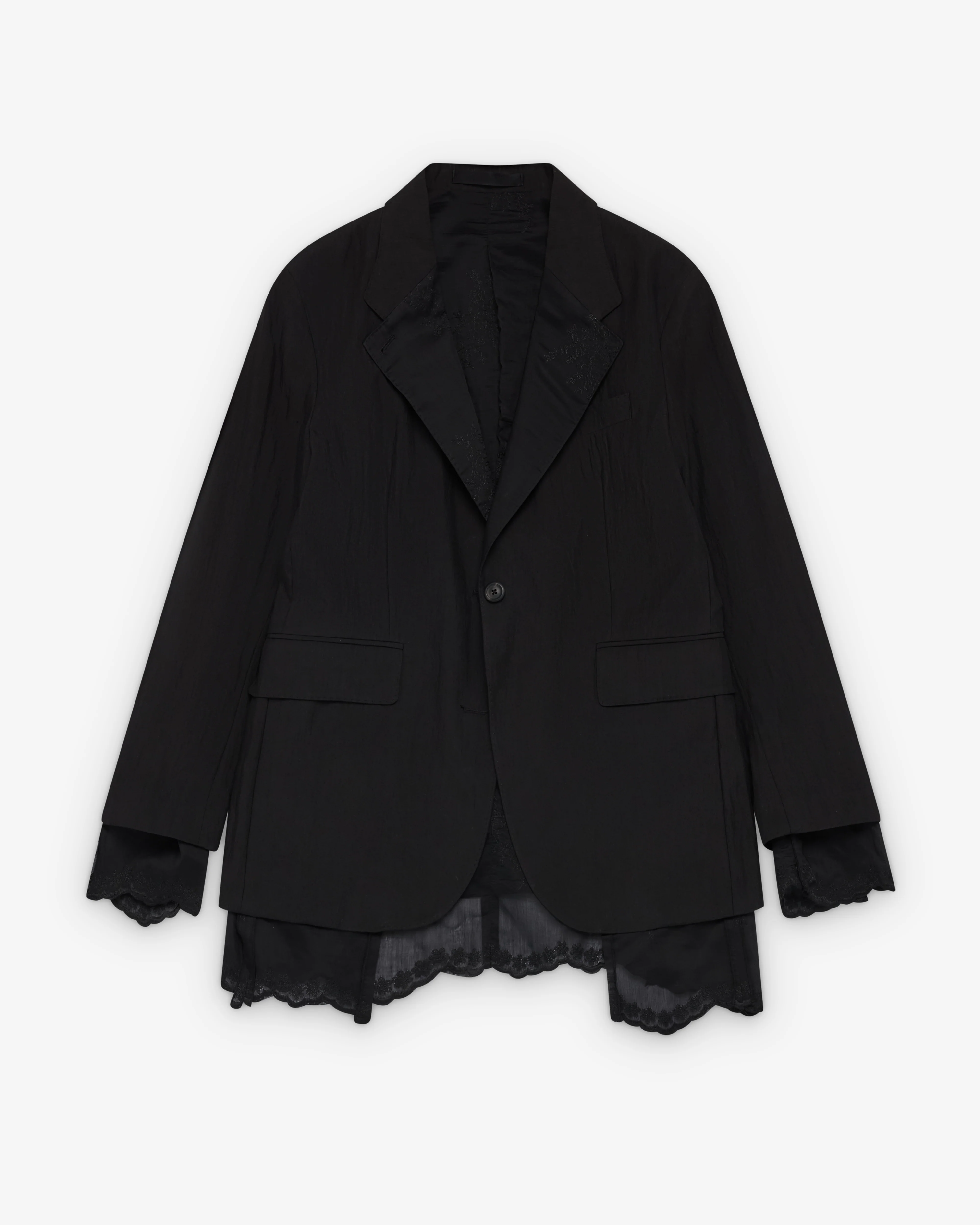 Our Legacy - Women's Reversible Drip Blazer - (Soot Black Techflax)