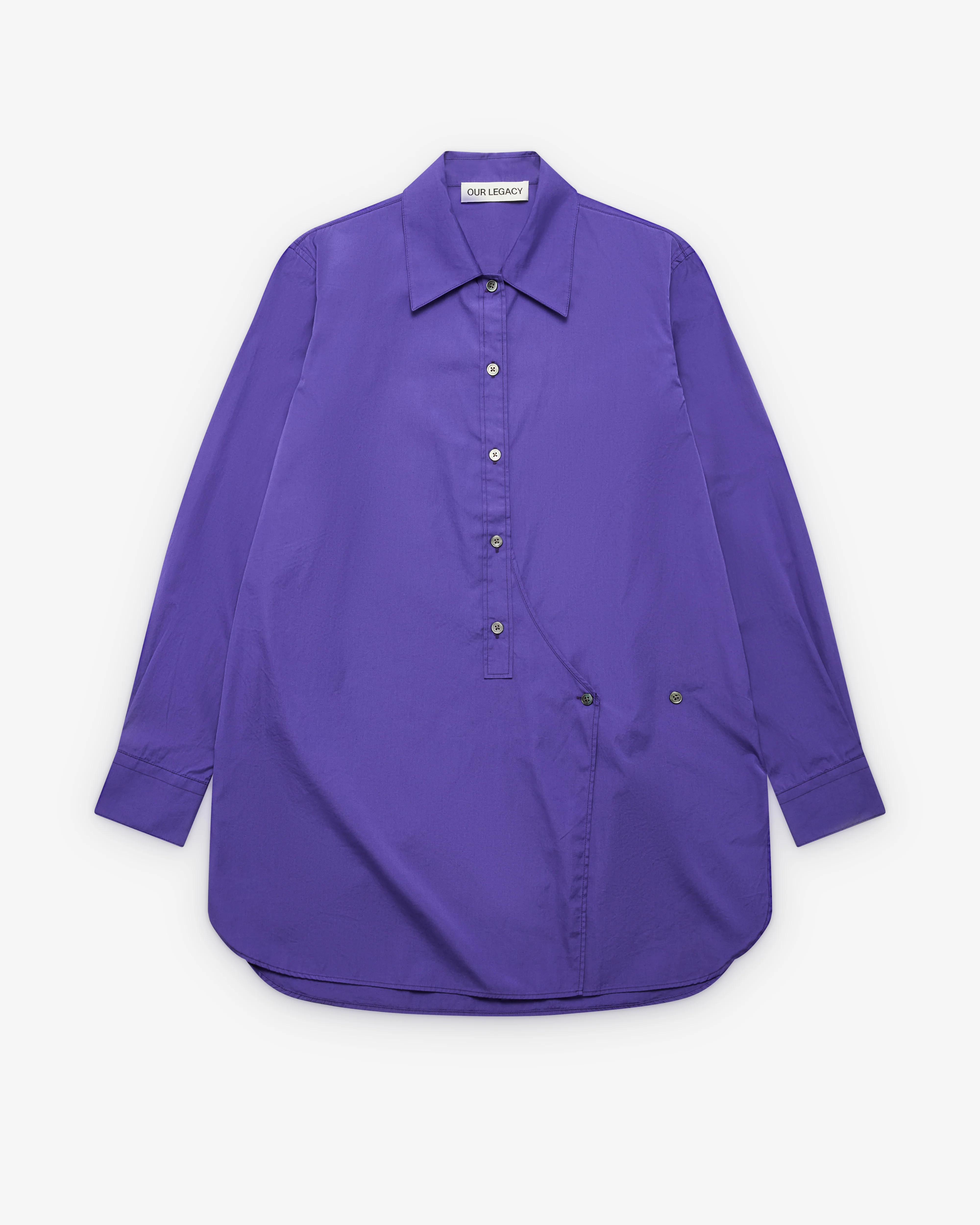 Our Legacy - Women's Wave Shirt - (Deep Blue Super Poplin)