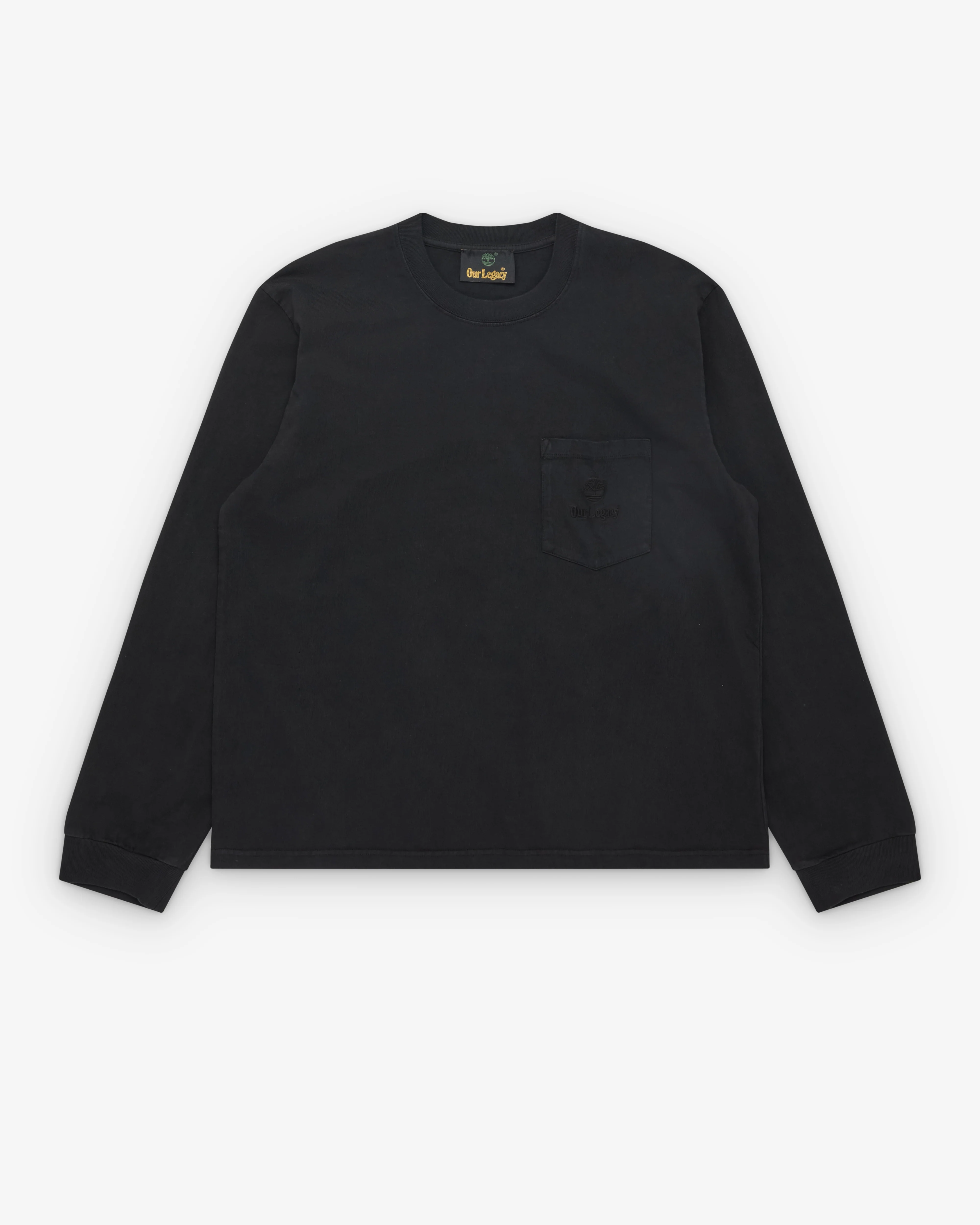 Our Legacy Work Shop - Men's Timberland Pocket Longsleeve - (Washed Black)