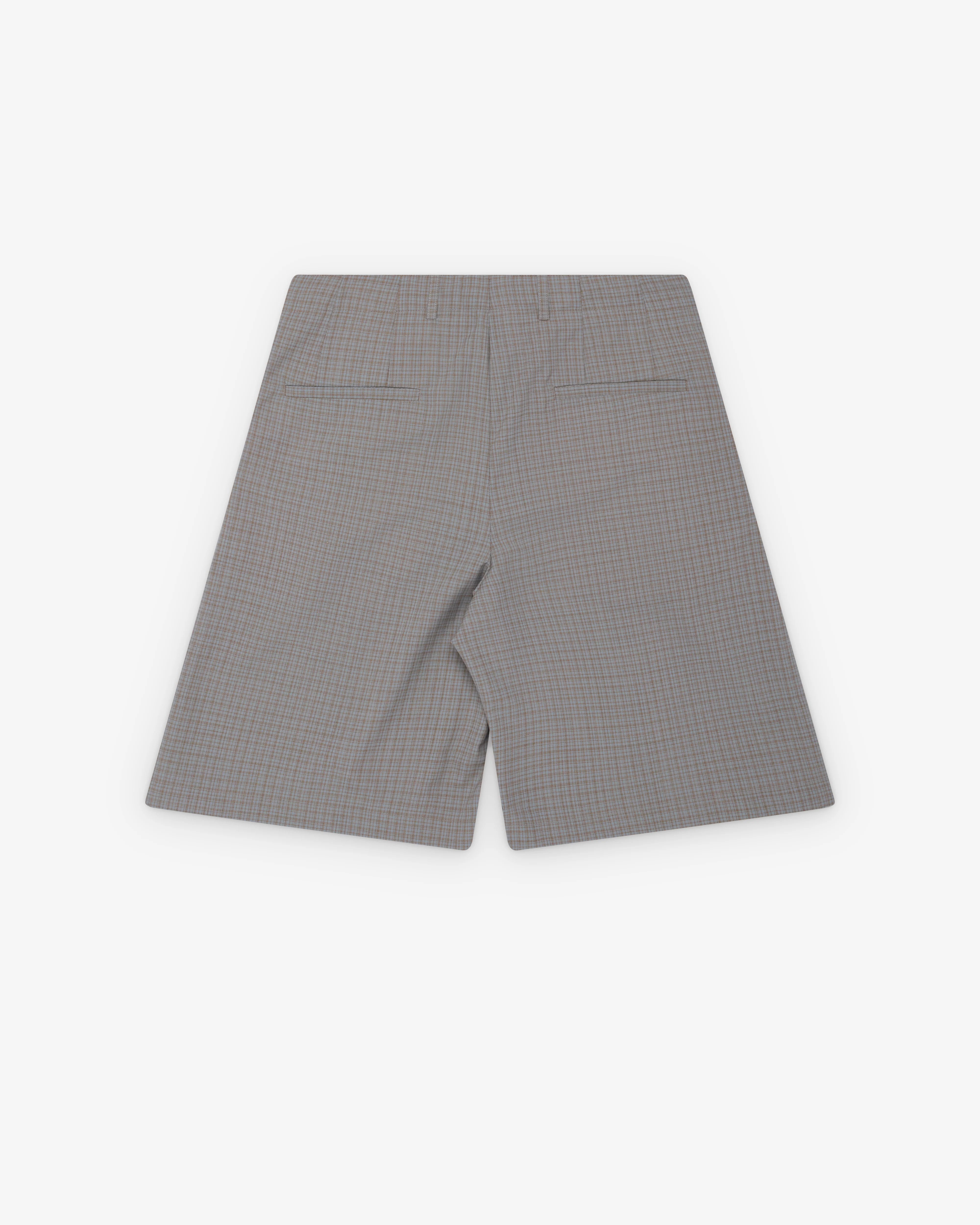 Our Legacy - Men's Ponte Shorts - (Frosted Moss Check)