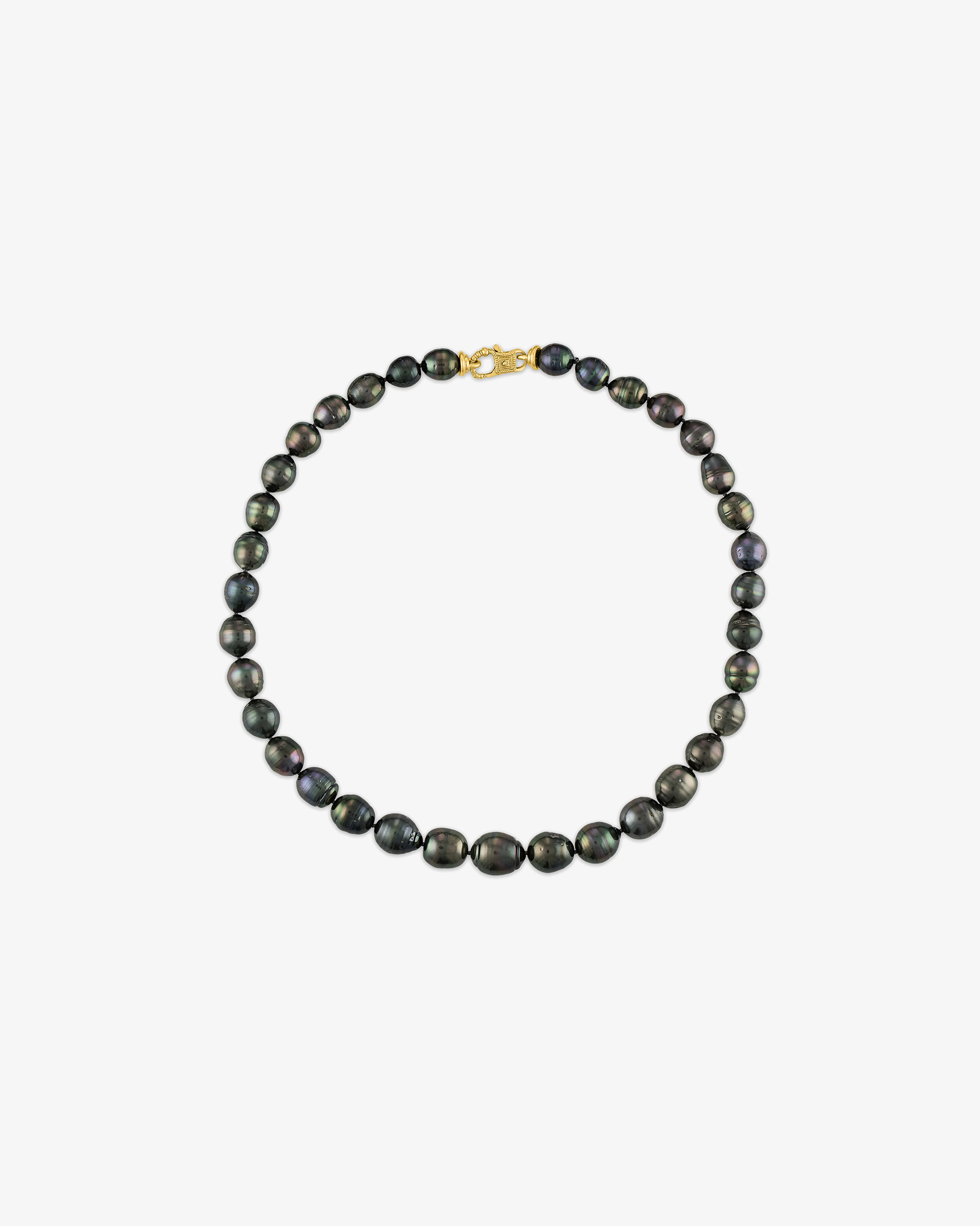 Prounis - Women's Tahitian Pearl Necklace - (Gold)