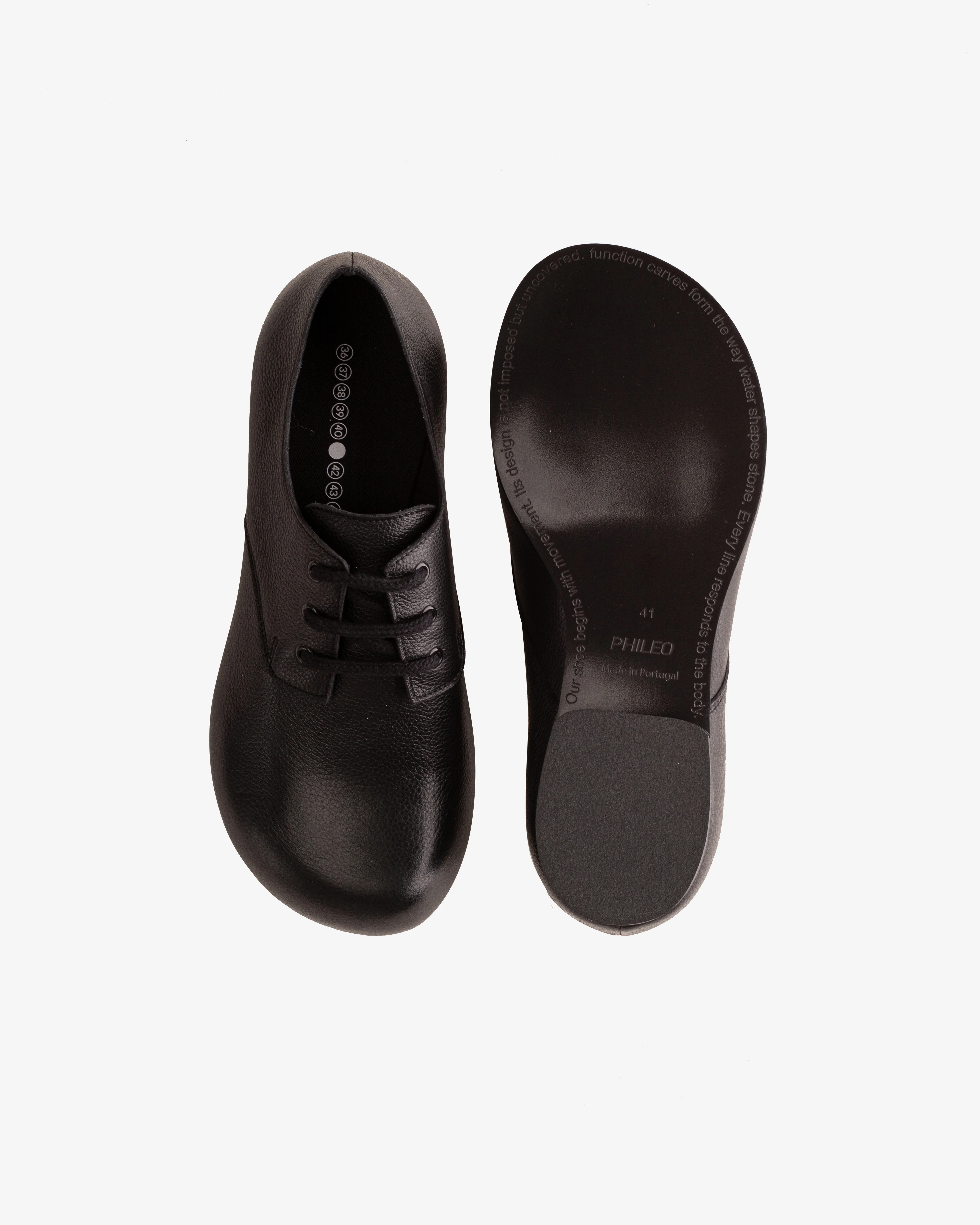 Phileo - Men's 073 Derby - (Black)